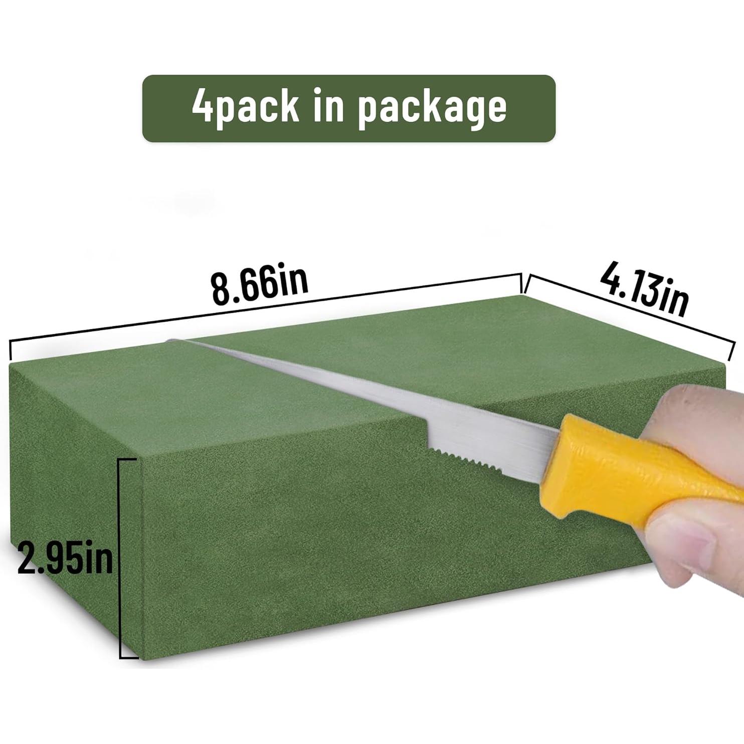 Bloques de Espuma Floral Húmeda Max Shape 22.9x10.9 cm - 4 Pcs