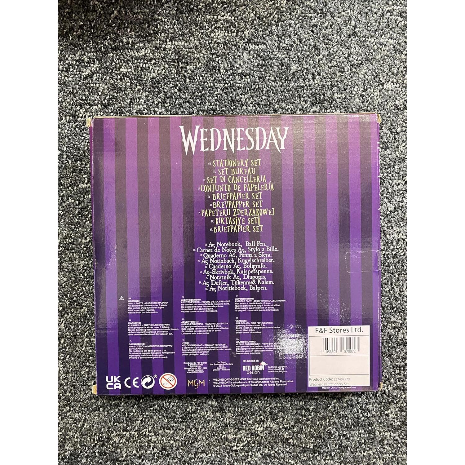 Set de cuaderno A5 y bolígrafo Red Robin para chicas