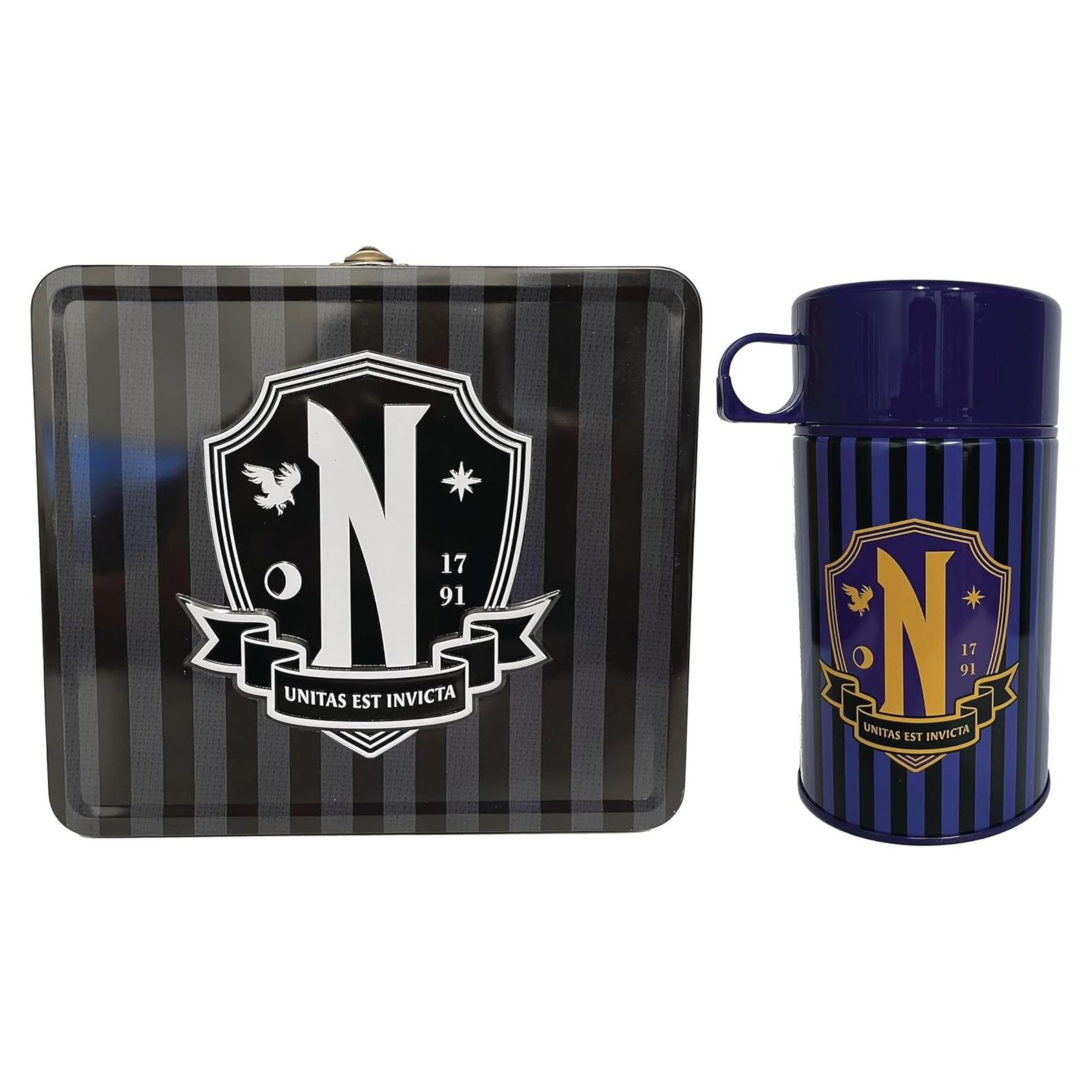 Caja de Almuerzo Retro Miércoles Addams Surreal Entertainment 19.7x17.1cm