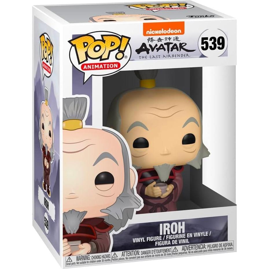 Figura de Vinilo Pop! Funko Iroh con Té - Avatar La Última Airbender, 9.53 cm