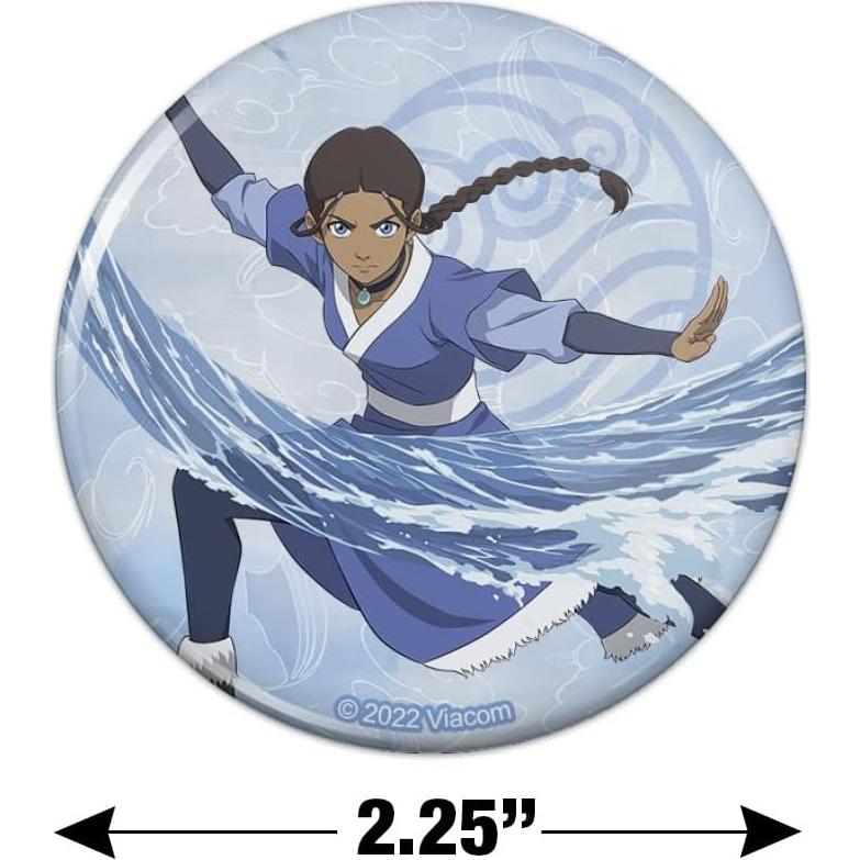 Imán de Botón Avatar La Última Airbender Katara 5.7cm