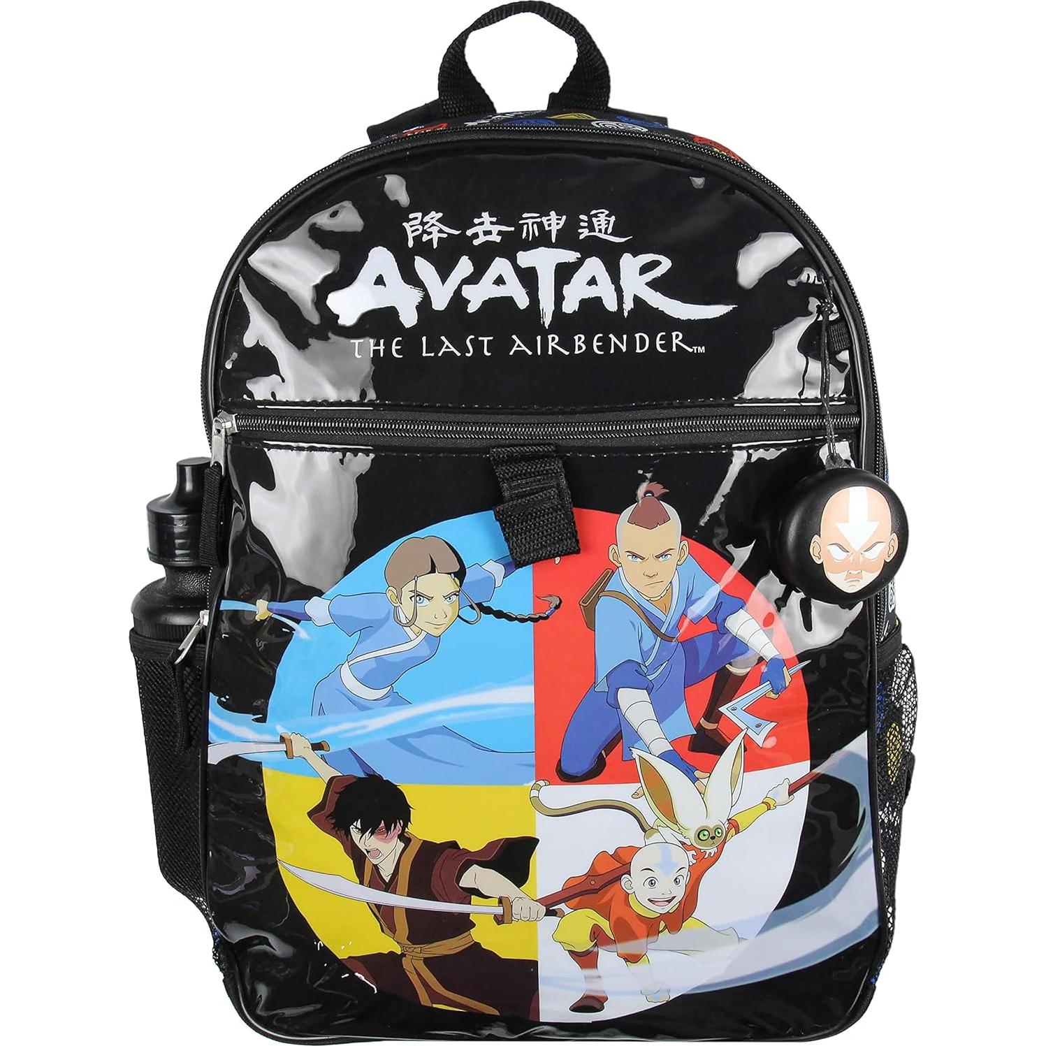 Set de Mochila Nickelodeon Avatar La Última Airbender 5 Piezas