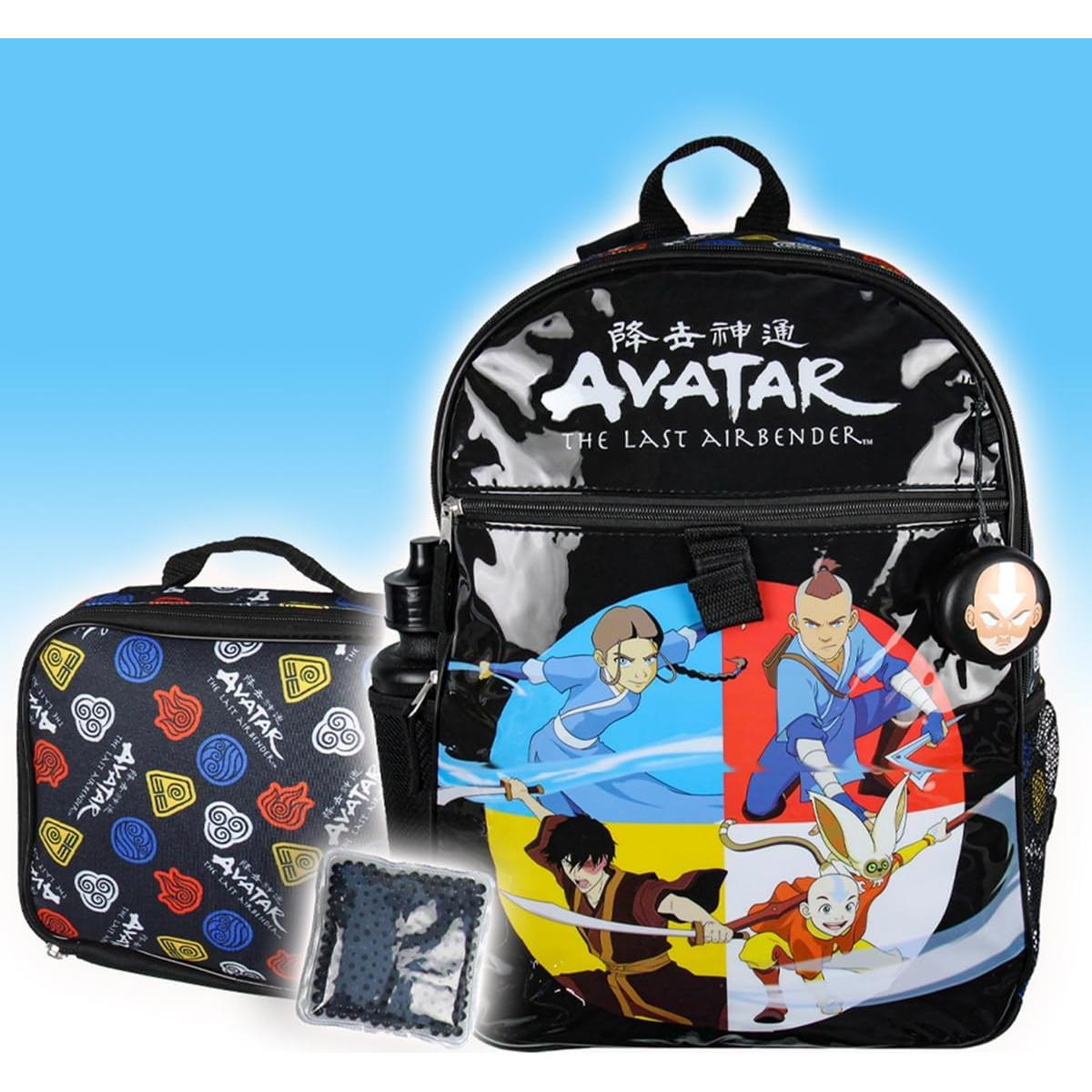 Set de Mochila Nickelodeon Avatar La Última Airbender 5 Piezas
