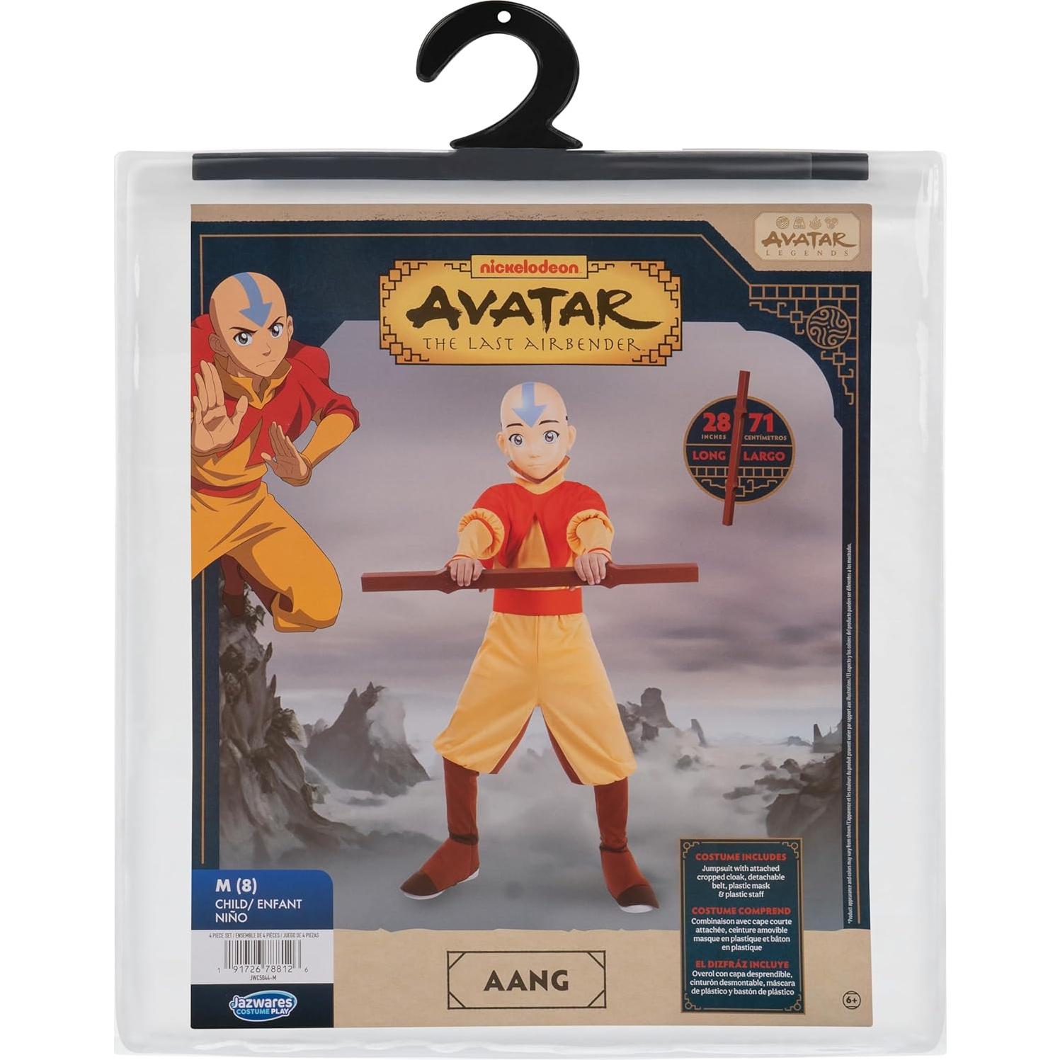 Disfraz de Halloween Deluxe Aang Jazwares para Jóvenes L