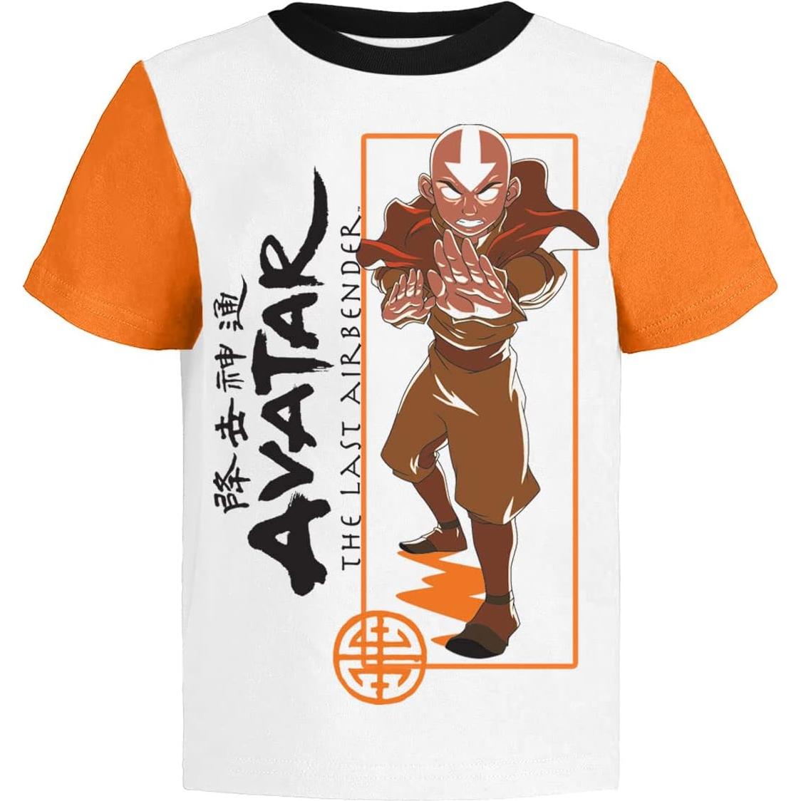 Camisetas Avatar La Leyenda de Aang Pack 3 Niños 8 Años