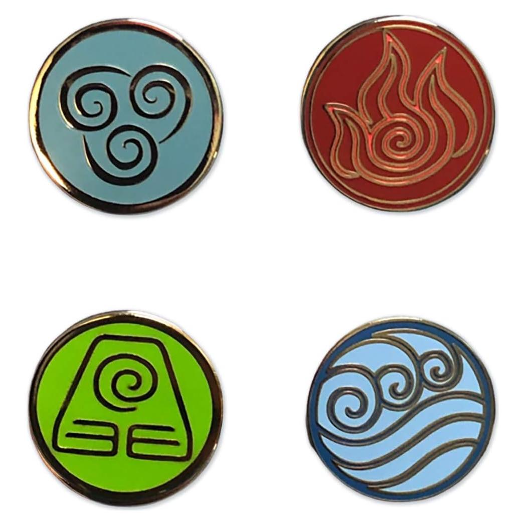 Conjunto de Pines Coleccionables Avatar - 4 Elementos 2.54cm