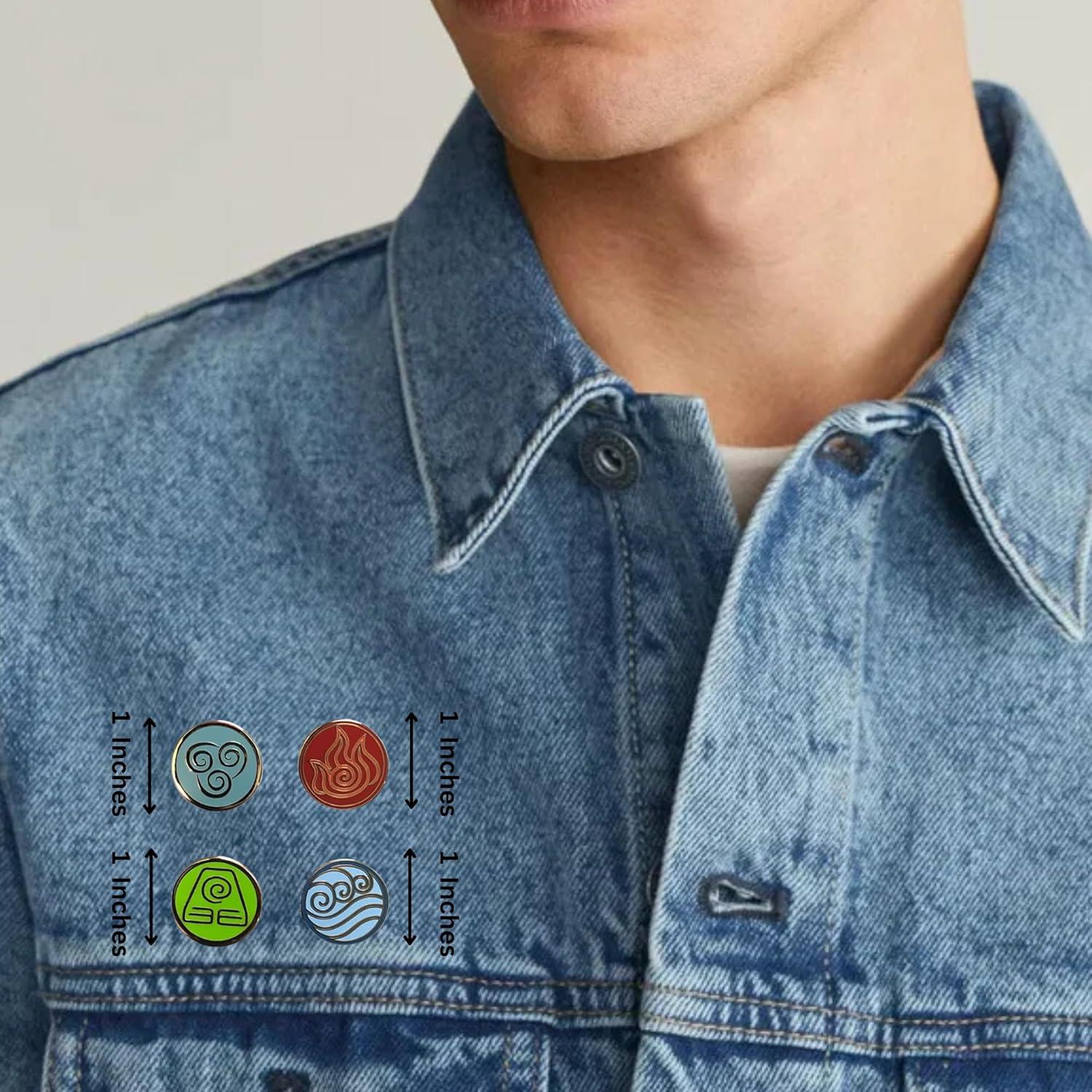 Conjunto de Pines Coleccionables Avatar - 4 Elementos 2.54cm