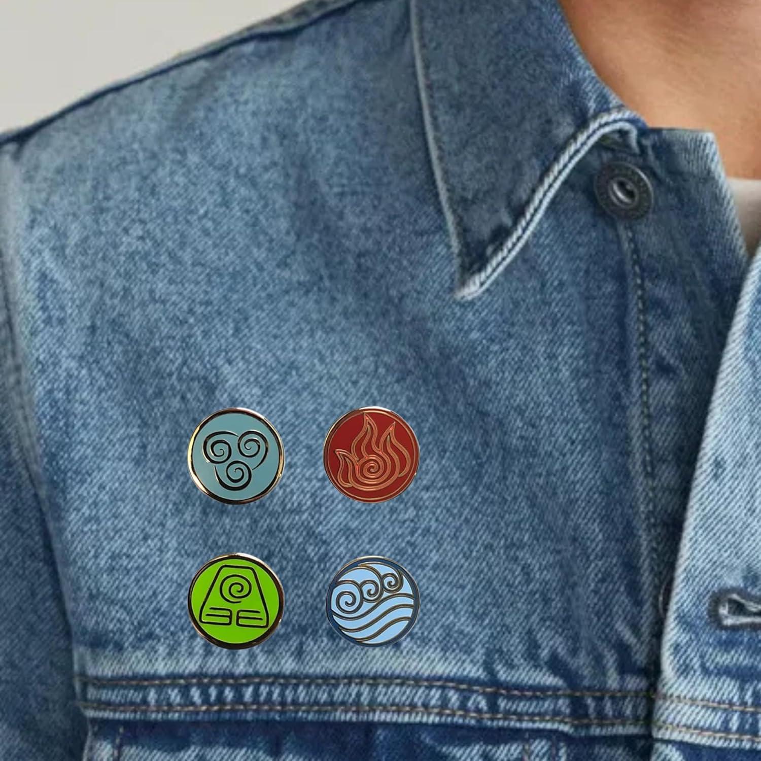 Conjunto de Pines Coleccionables Avatar - 4 Elementos 2.54cm