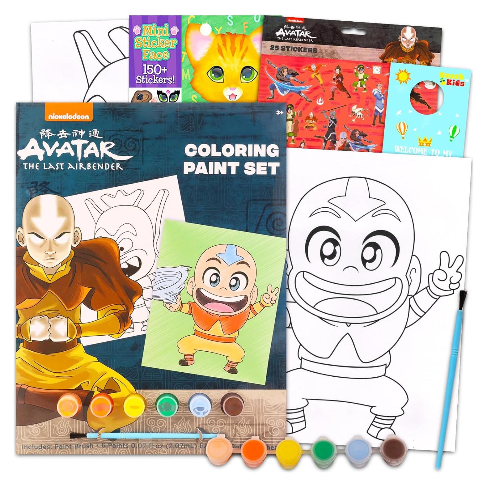 Conjunto de Pósters para Pintar Avatar La Leyenda de Aang