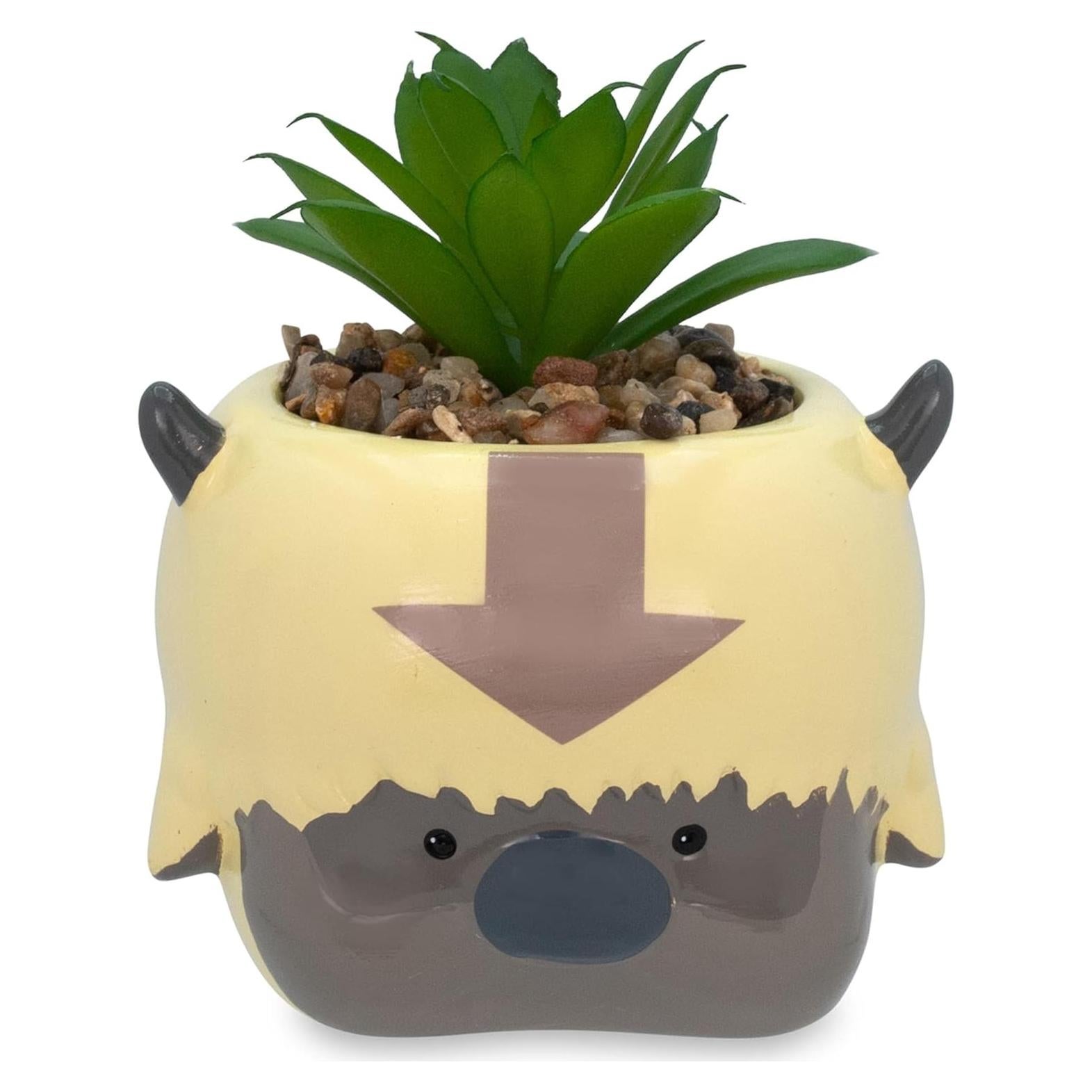 Maceta de Cerámica Appa 15.24 cm con Suculenta Artificial Silver Buffalo