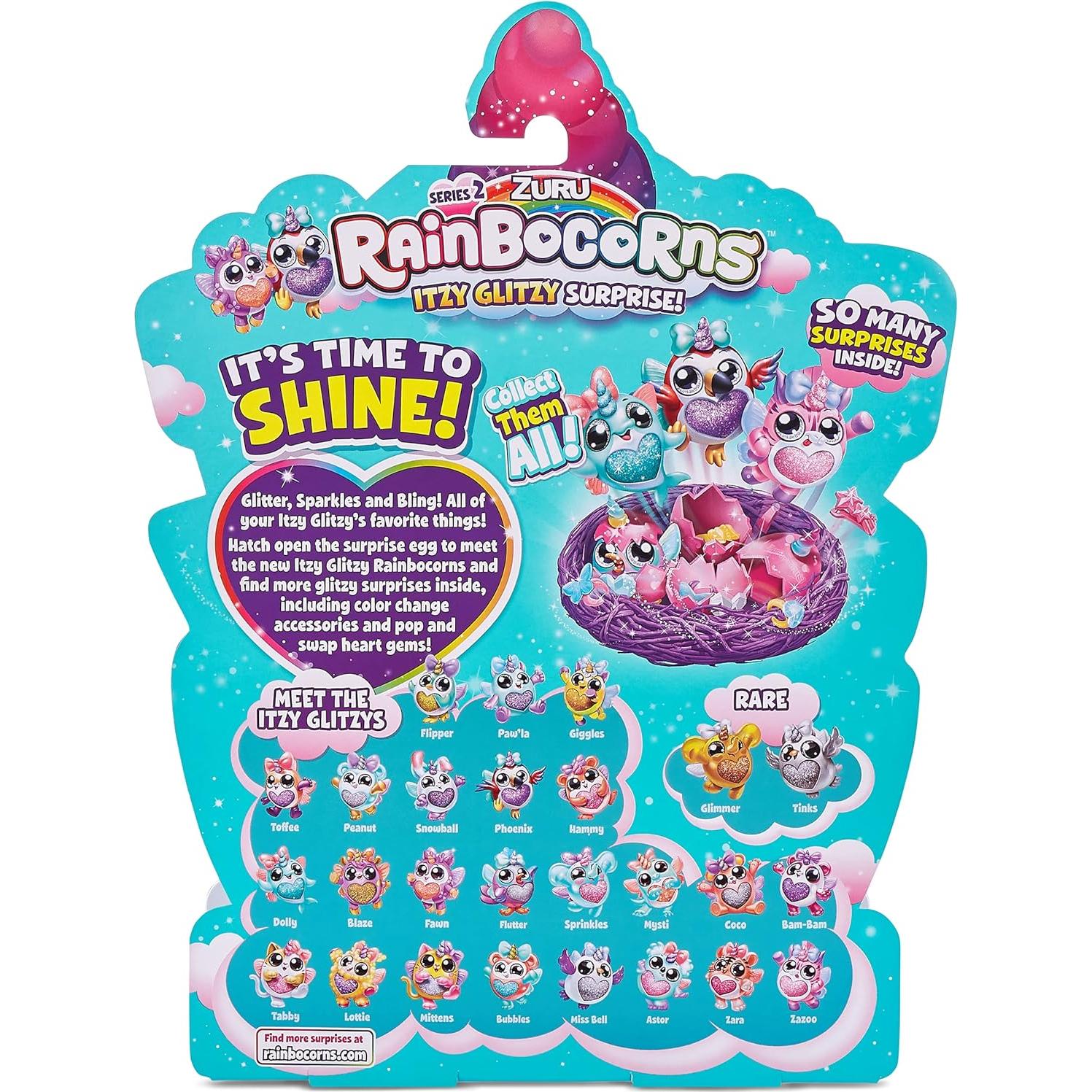 ZURU Rainbocorns Itzy Glitzy Surprise 4-Pack 130g