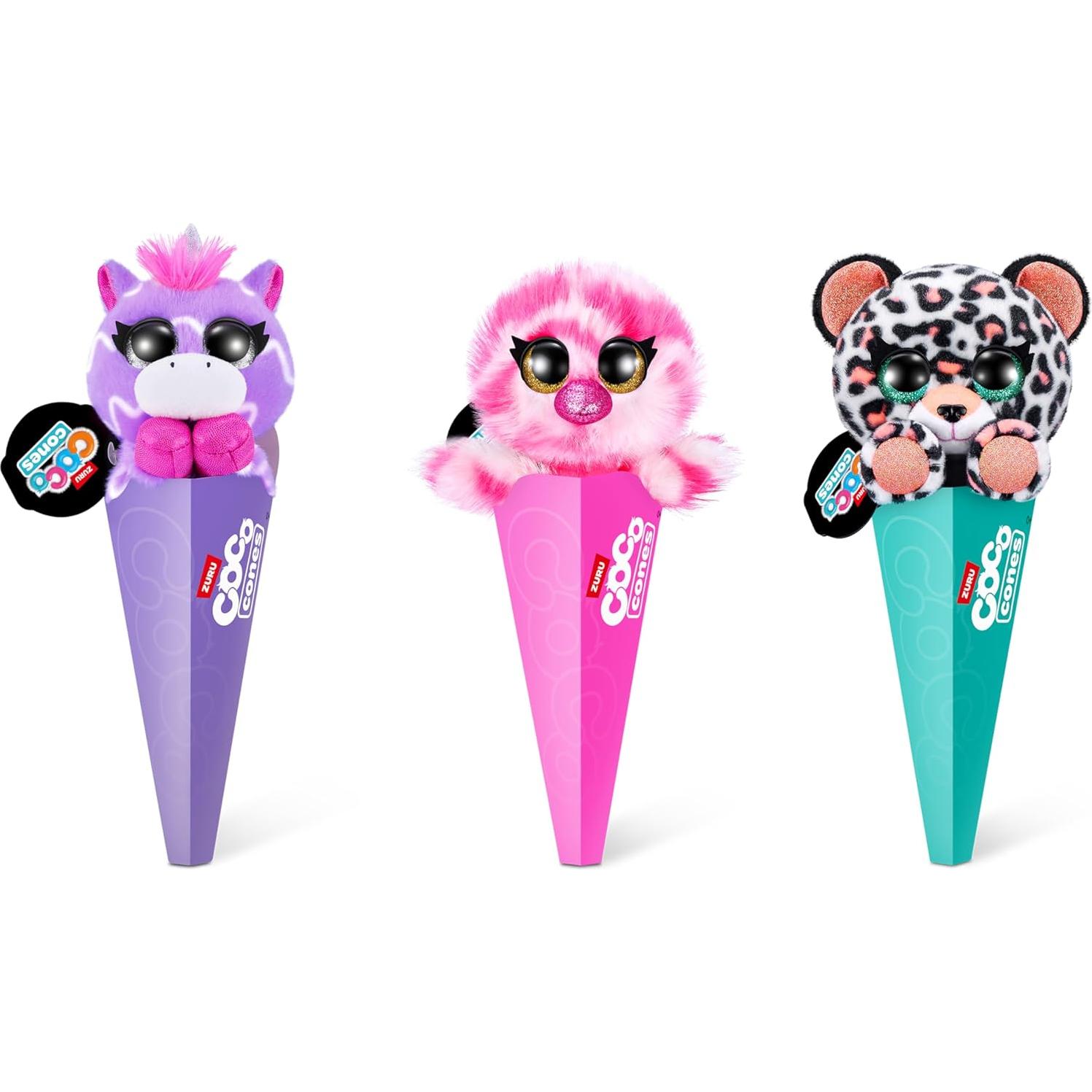 Coco Sorpresa Neón - Paquete de 3 Peluches ZURU con Sorpresa