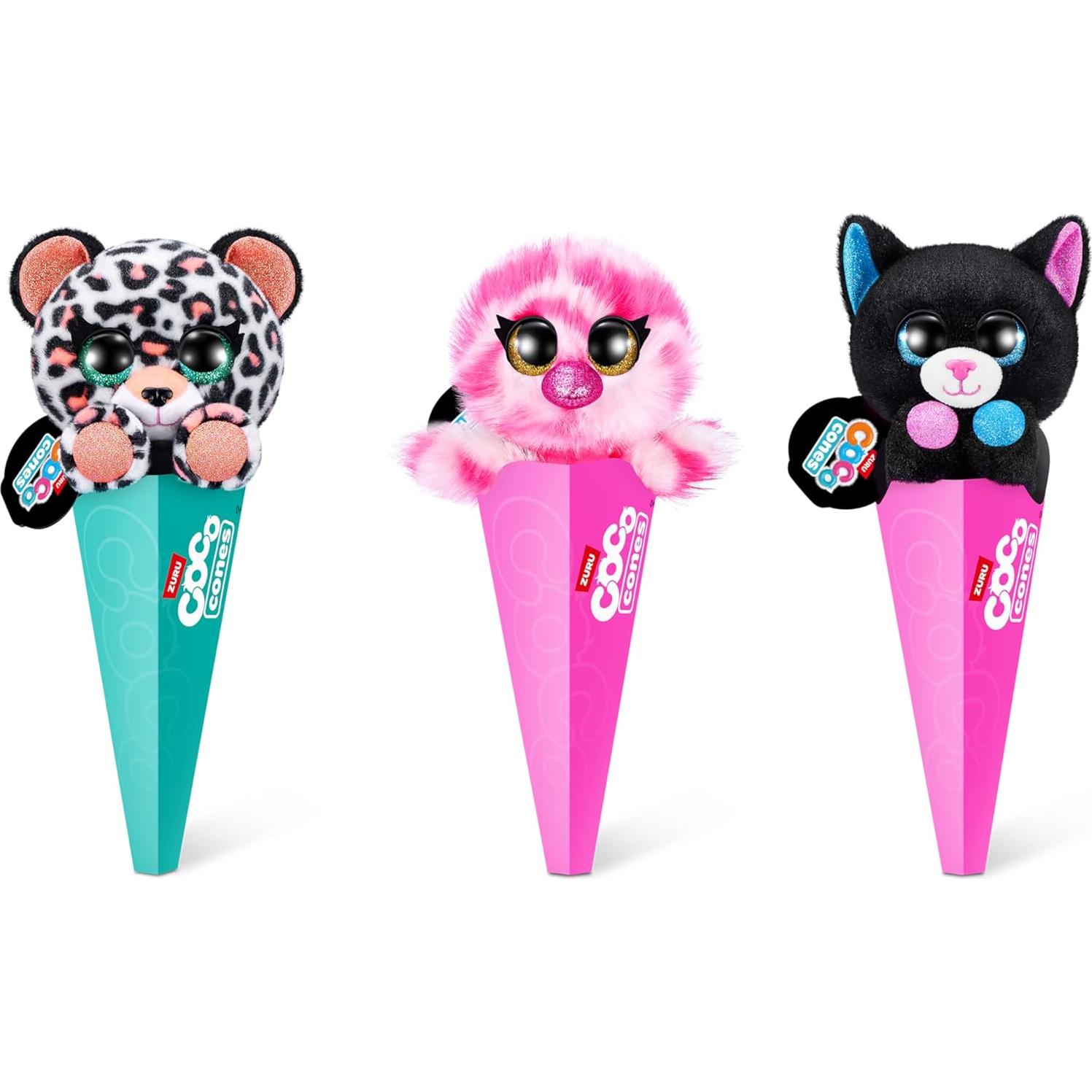 Coco Sorpresa Neón - Paquete de 3 Peluches ZURU con Sorpresa