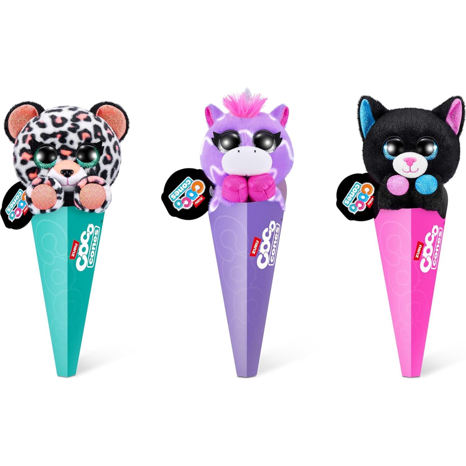 Coco Sorpresa Neón - Paquete de 3 Peluches ZURU con Sorpresa