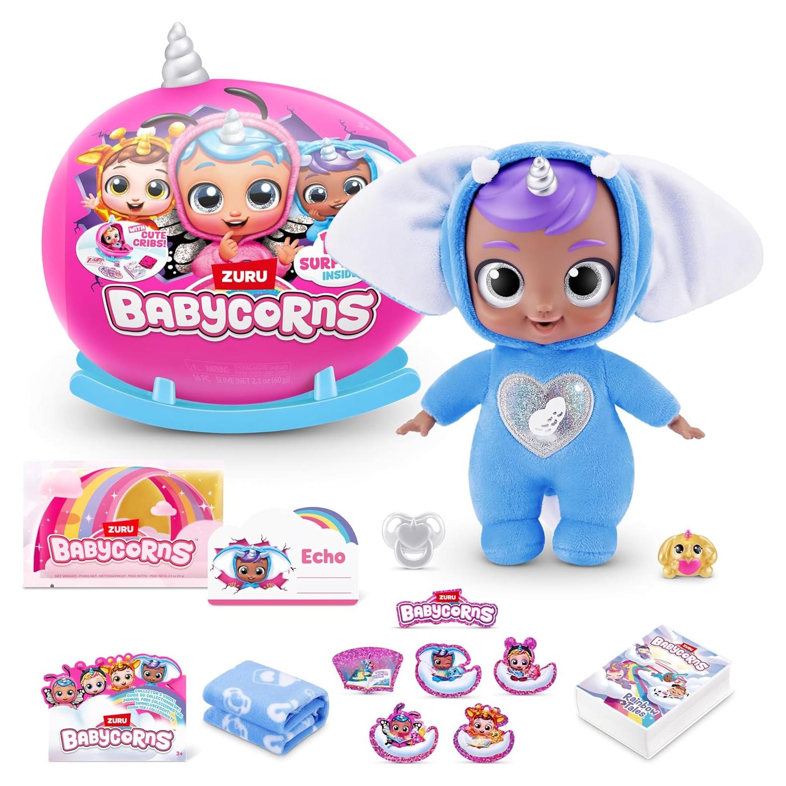 Babycorns Pequeño Elefante ZURU - Muñeca Mágica con Sorpresas