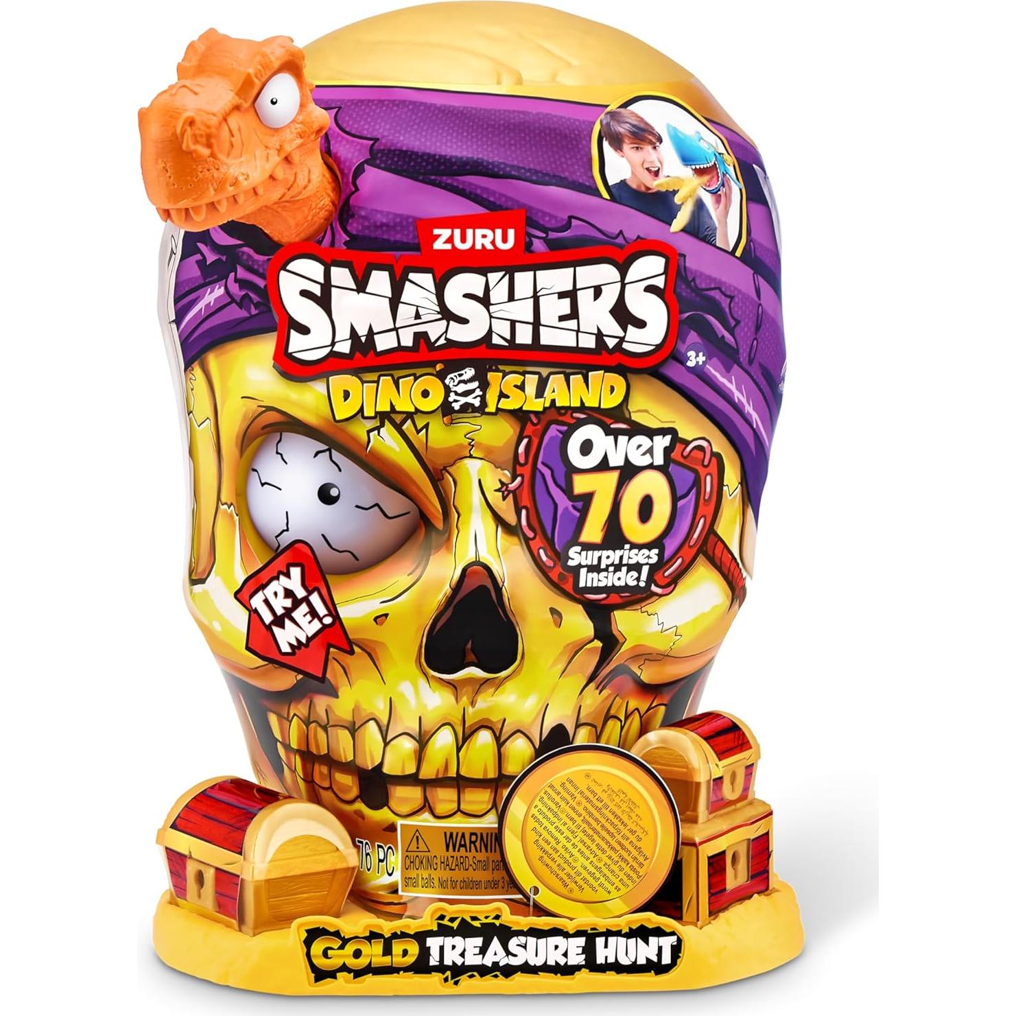 Caza del Tesoro de Oro Smashers Isla Dino ZURU - Juguete Interactivo
