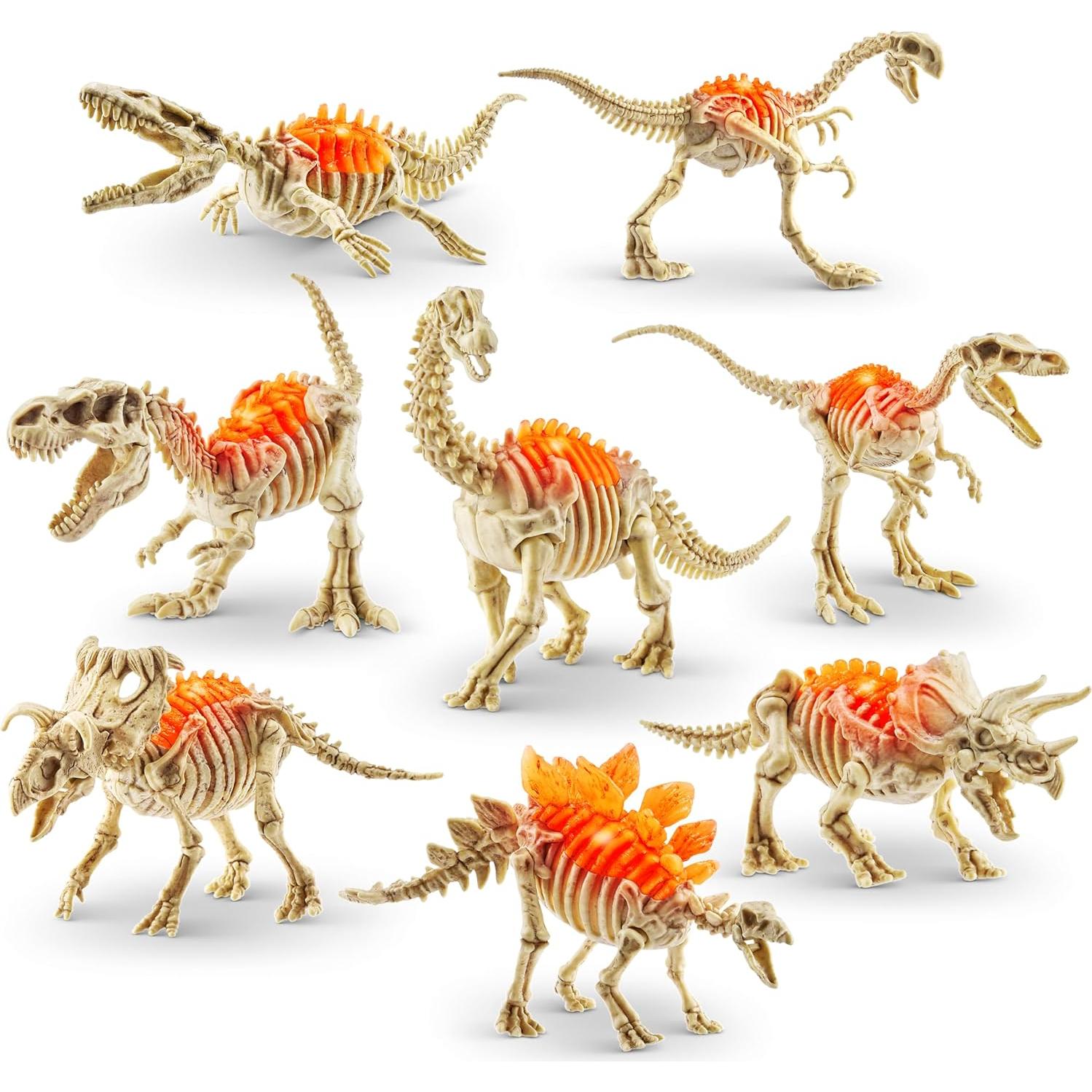 Robo Alive Mini Dino Fossil Find ZURU 2 Pack Troodon Kosmoceratops