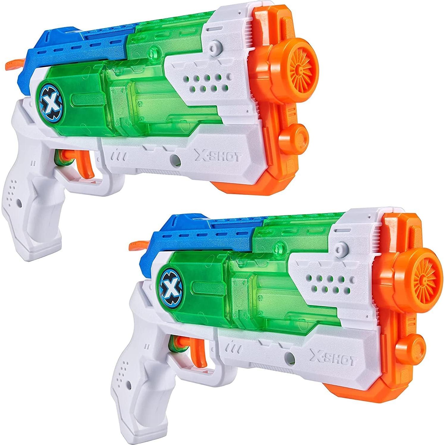 Lanzadores de Agua X-SHOT Micro Rellenado Rápido - 2 Paquete