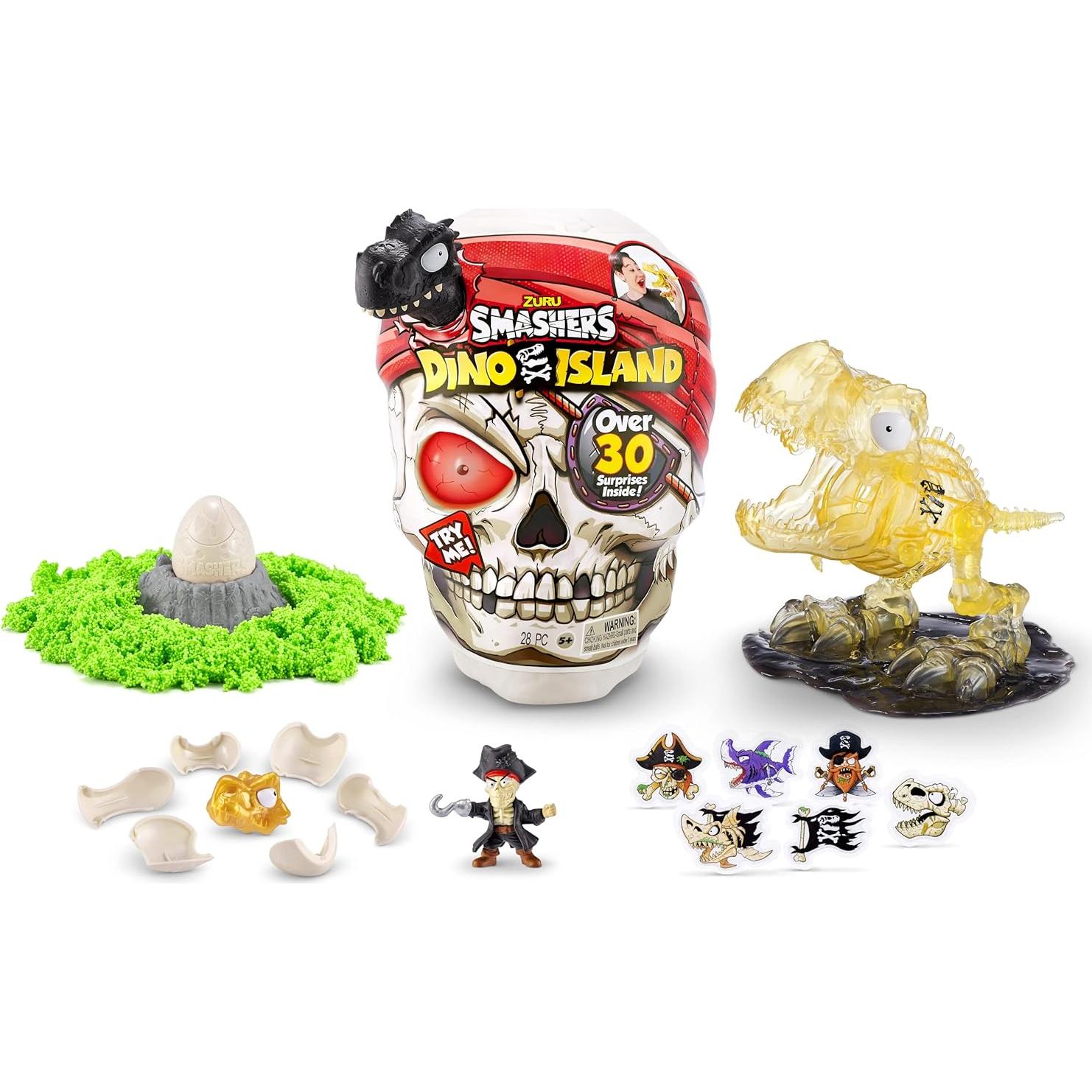 ZURU Smashers Isla Dino Cráneo Gigante con 30 Sorpresas