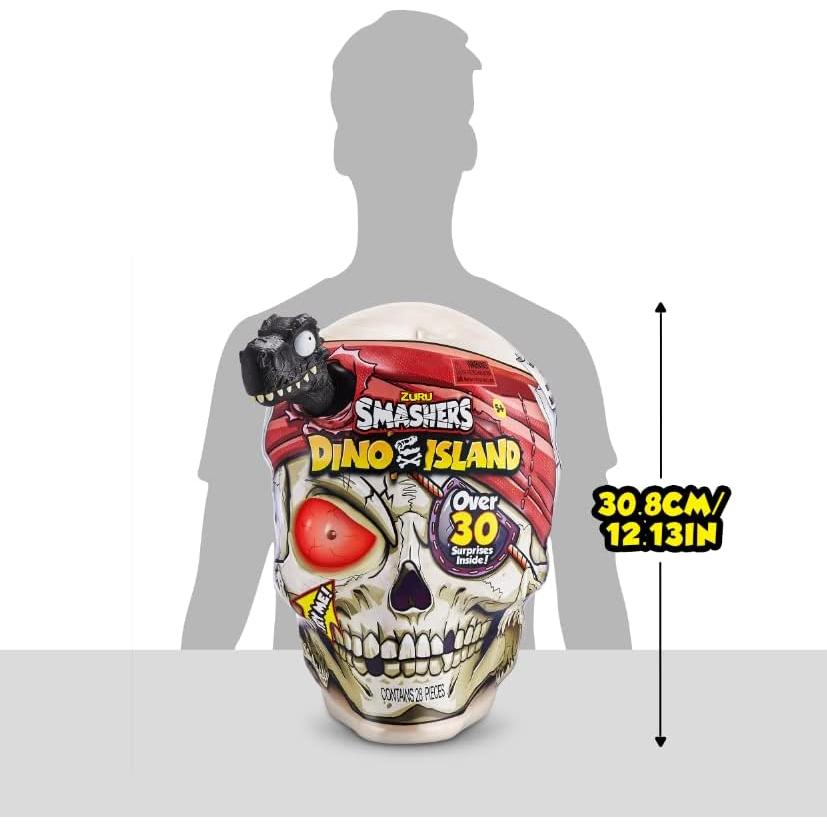 ZURU Smashers Isla Dino Cráneo Gigante con 30 Sorpresas