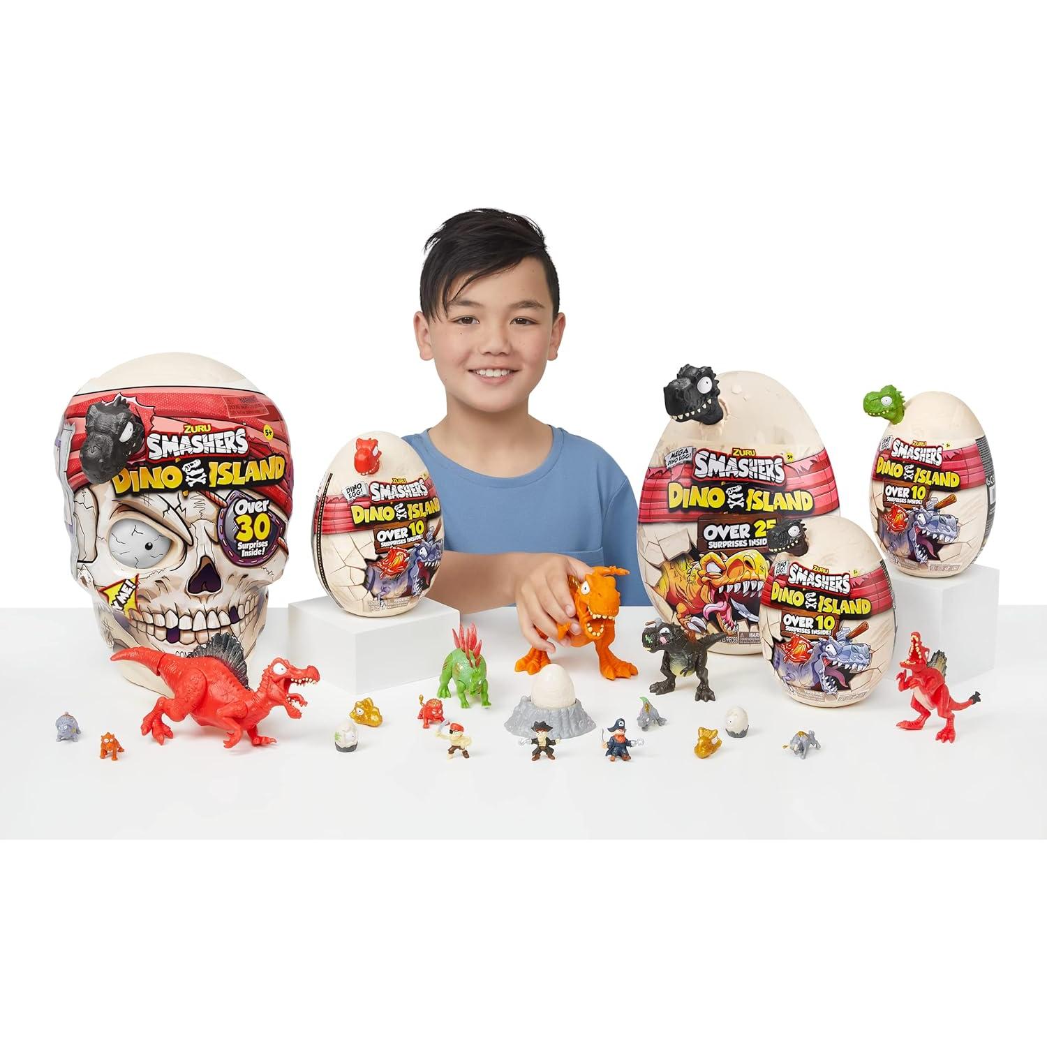 ZURU Smashers Isla Dino Cráneo Gigante con 30 Sorpresas