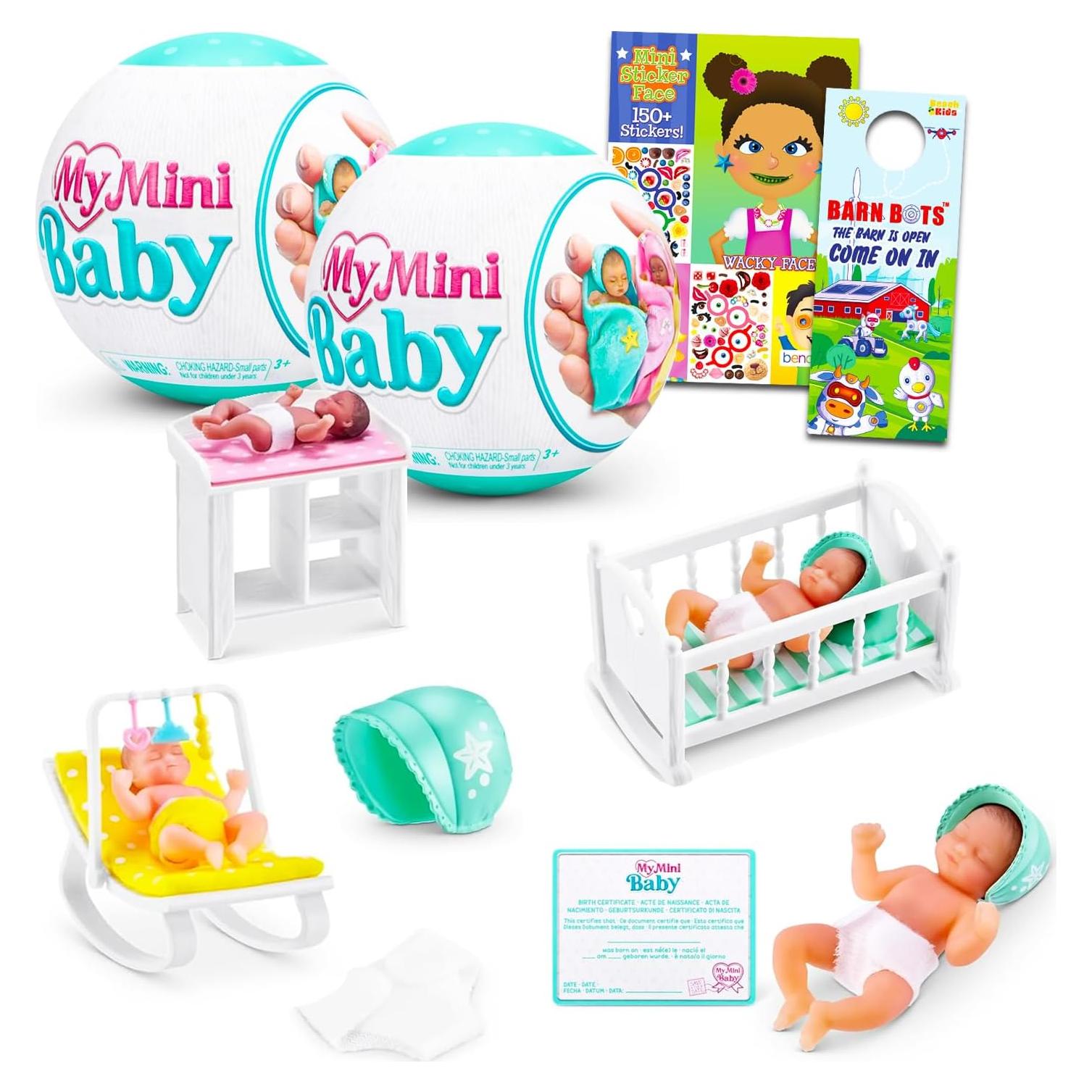 Zuru Mi Mini Bebé Set Misterioso 2 Bolas Serie 1 con Stickers