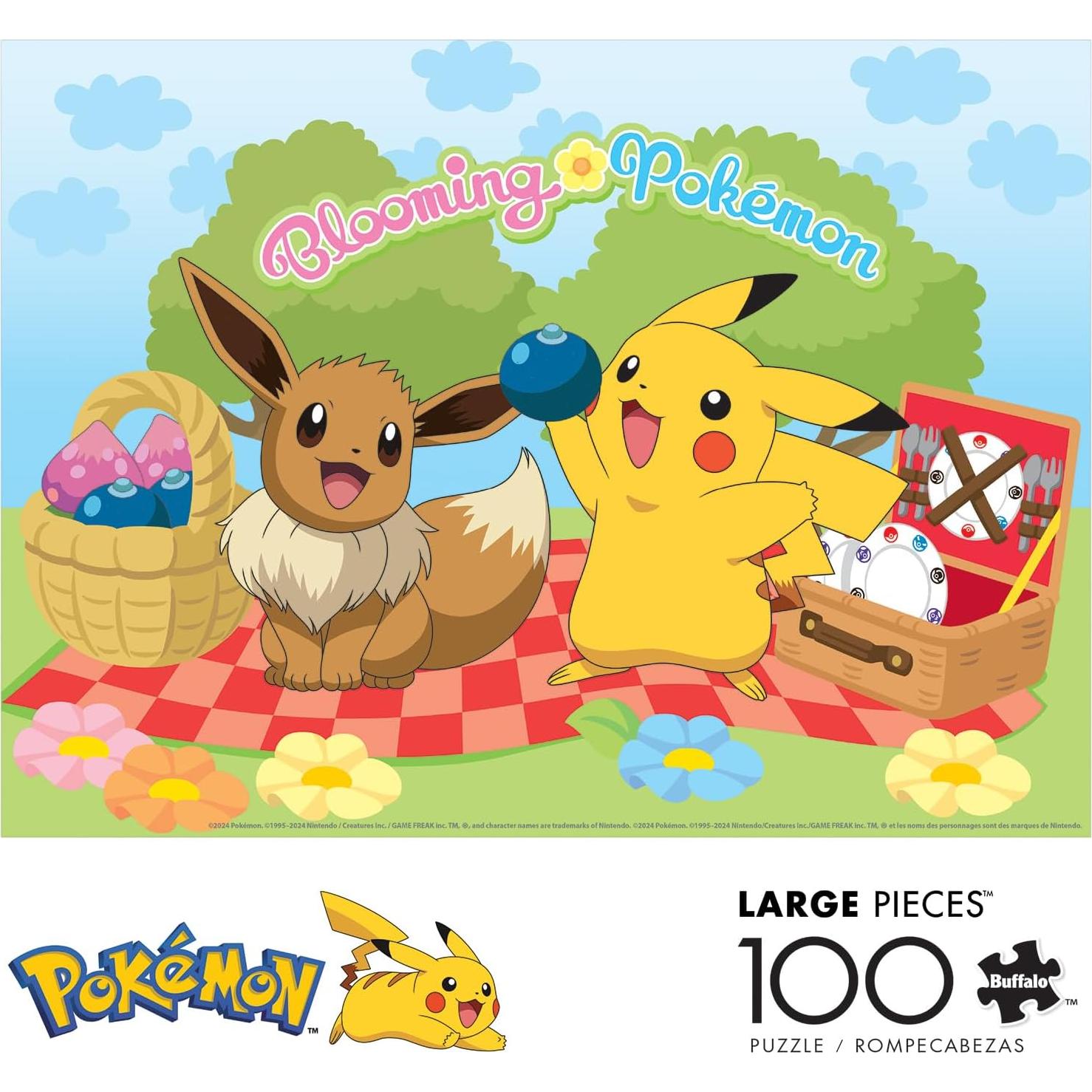 Rompecabezas 100 Piezas Buffalo Games Pokémon en Flor