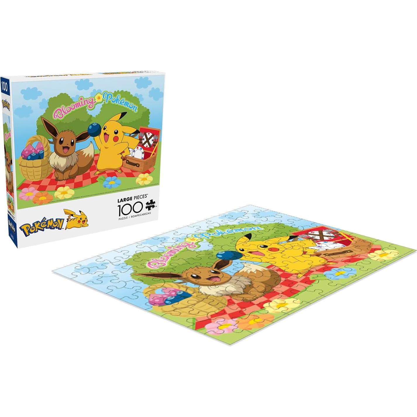 Rompecabezas 100 Piezas Buffalo Games Pokémon en Flor