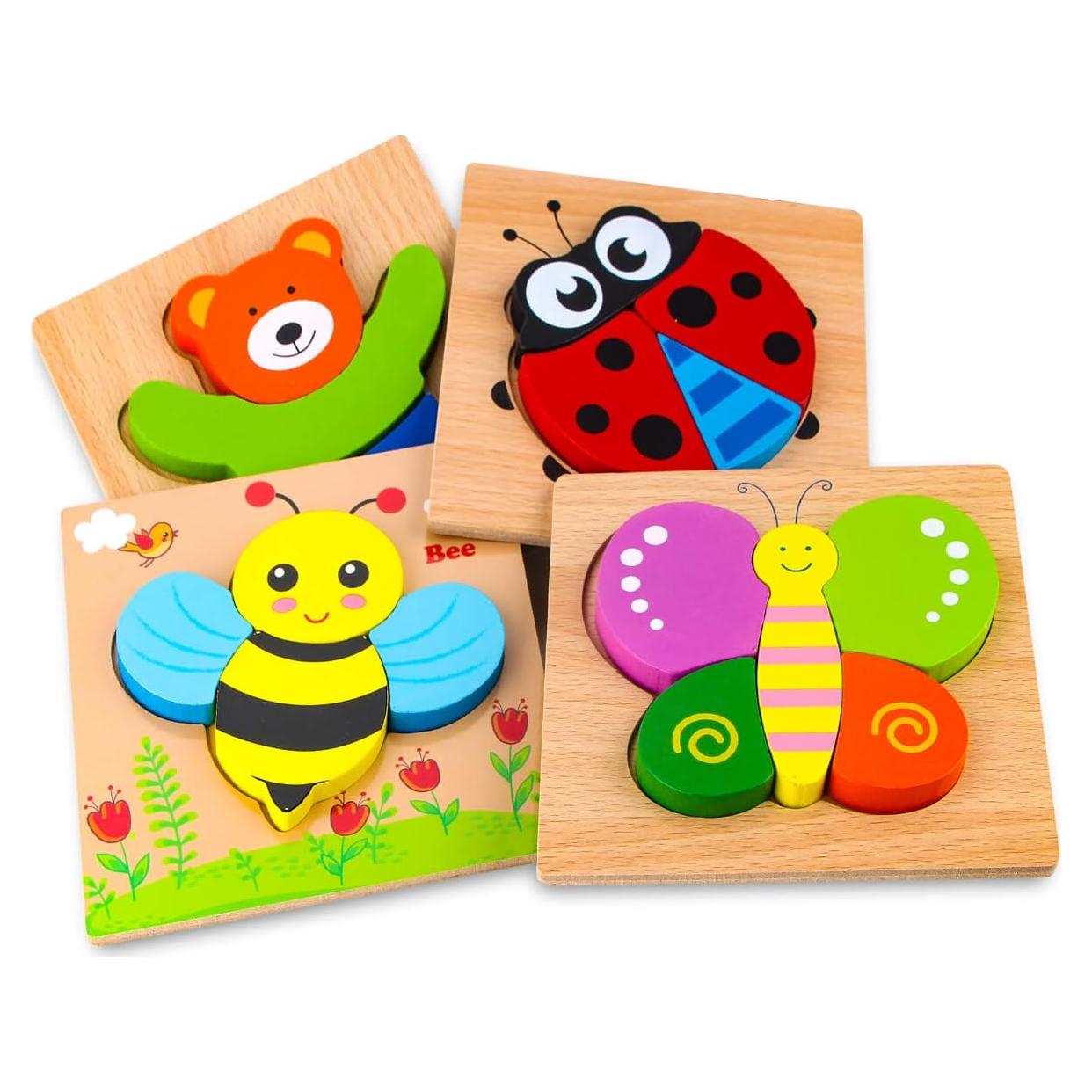 Rompecabezas de Madera SKYFIELD para Niños 1-3 Años