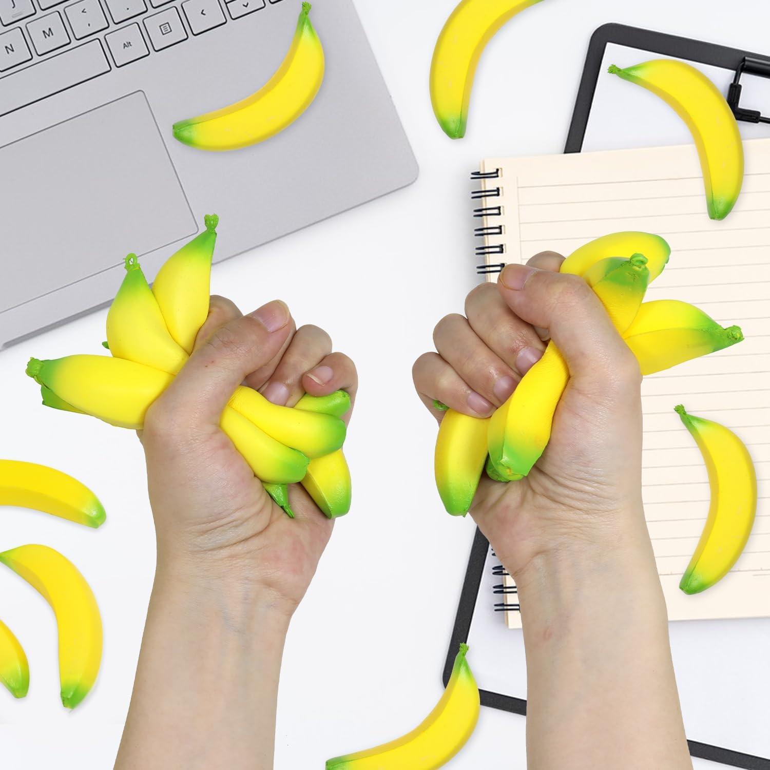 20 Juguetes Antiestrés Banana Lohoee - Alivio para Niños y Adultos