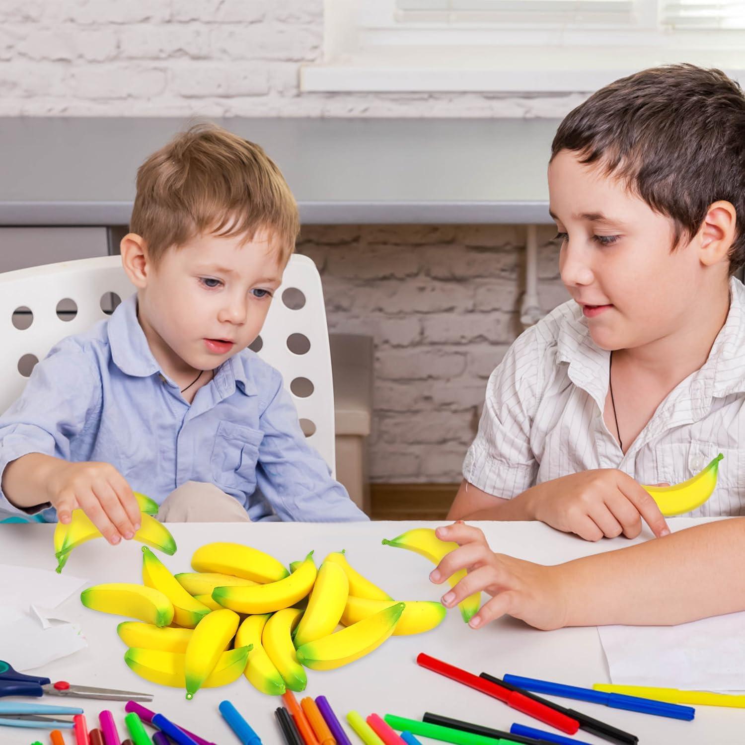20 Juguetes Antiestrés Banana Lohoee - Alivio para Niños y Adultos