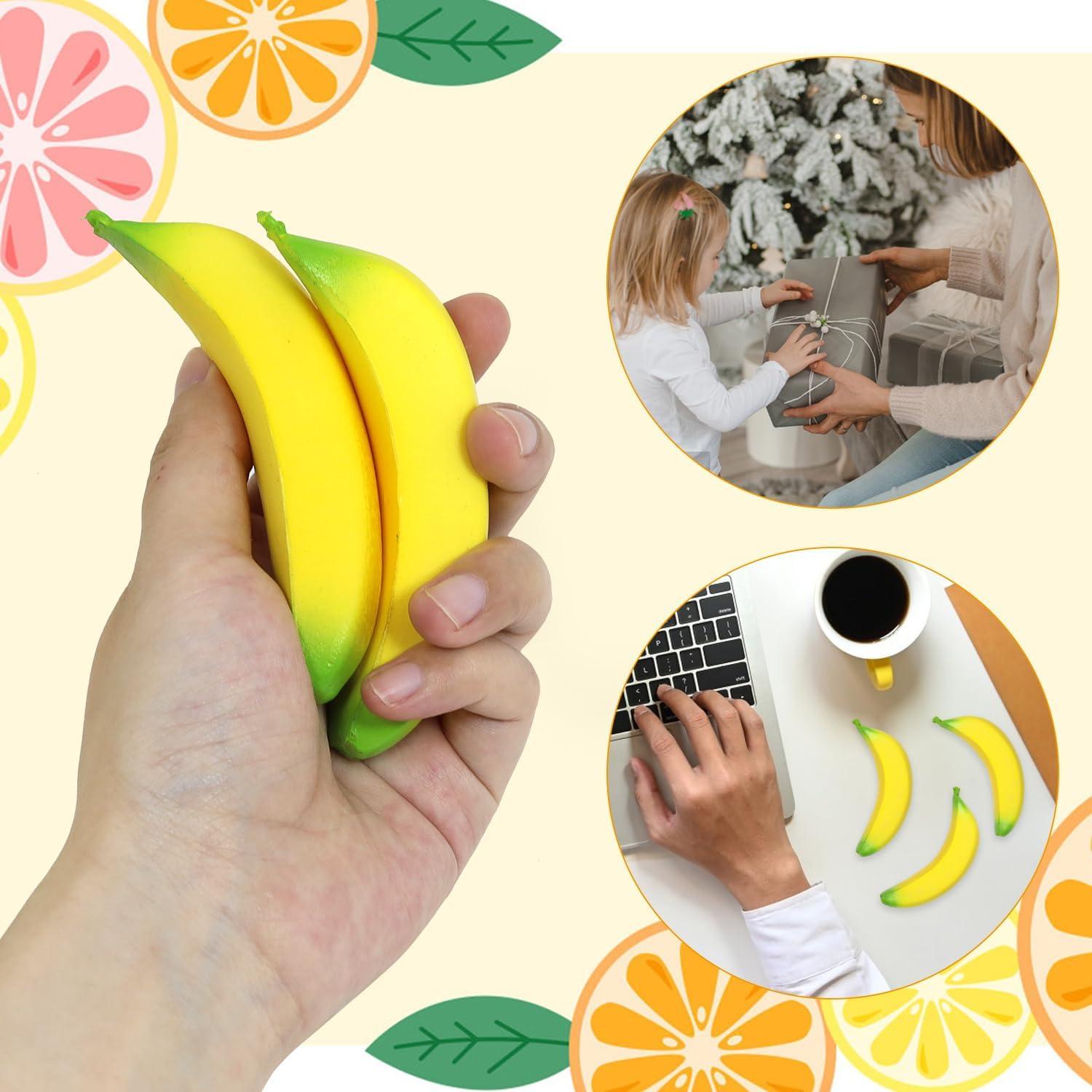 20 Juguetes Antiestrés Banana Lohoee - Alivio para Niños y Adultos