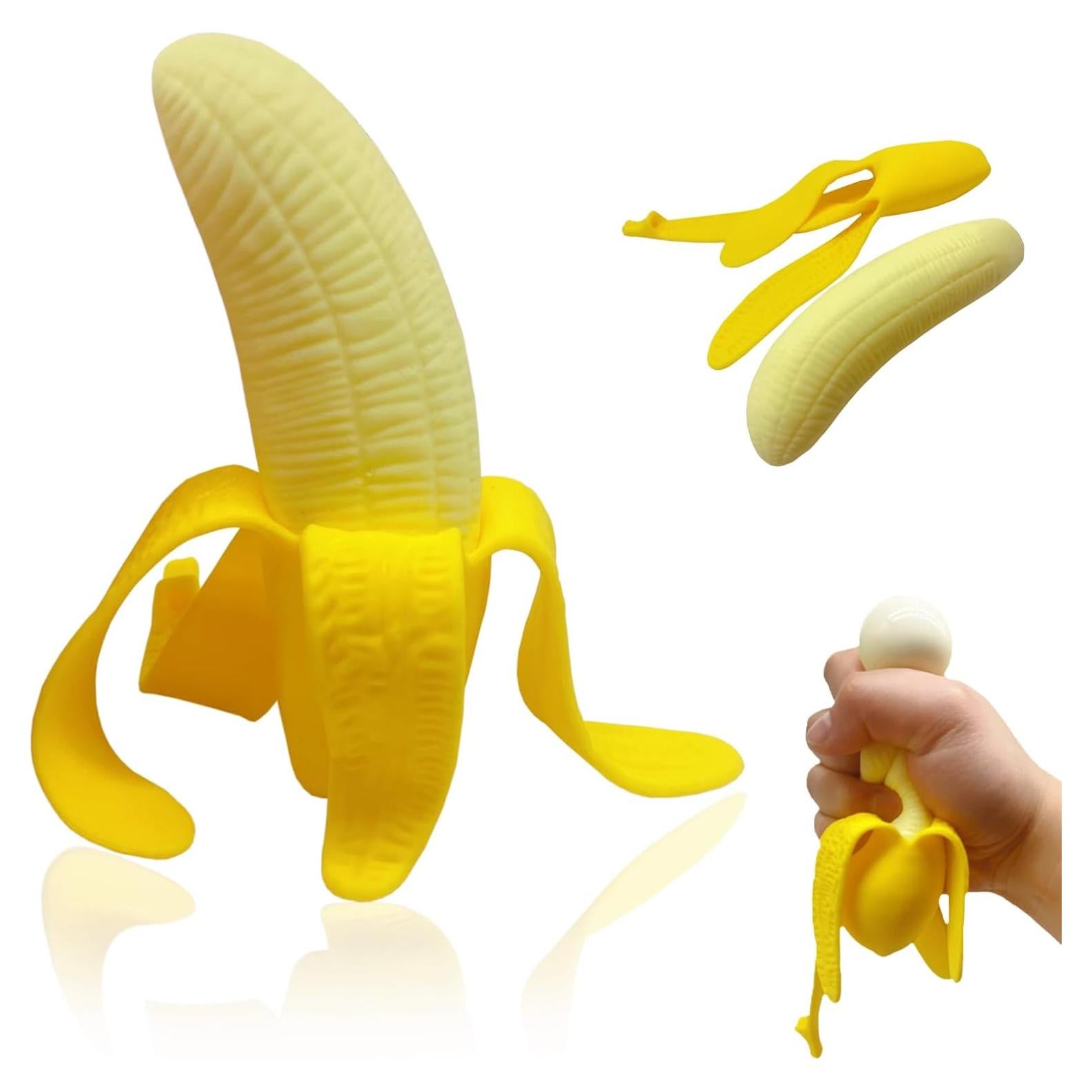 Pelota de Estrés AiSiXin Plátano Aplastable 17 cm