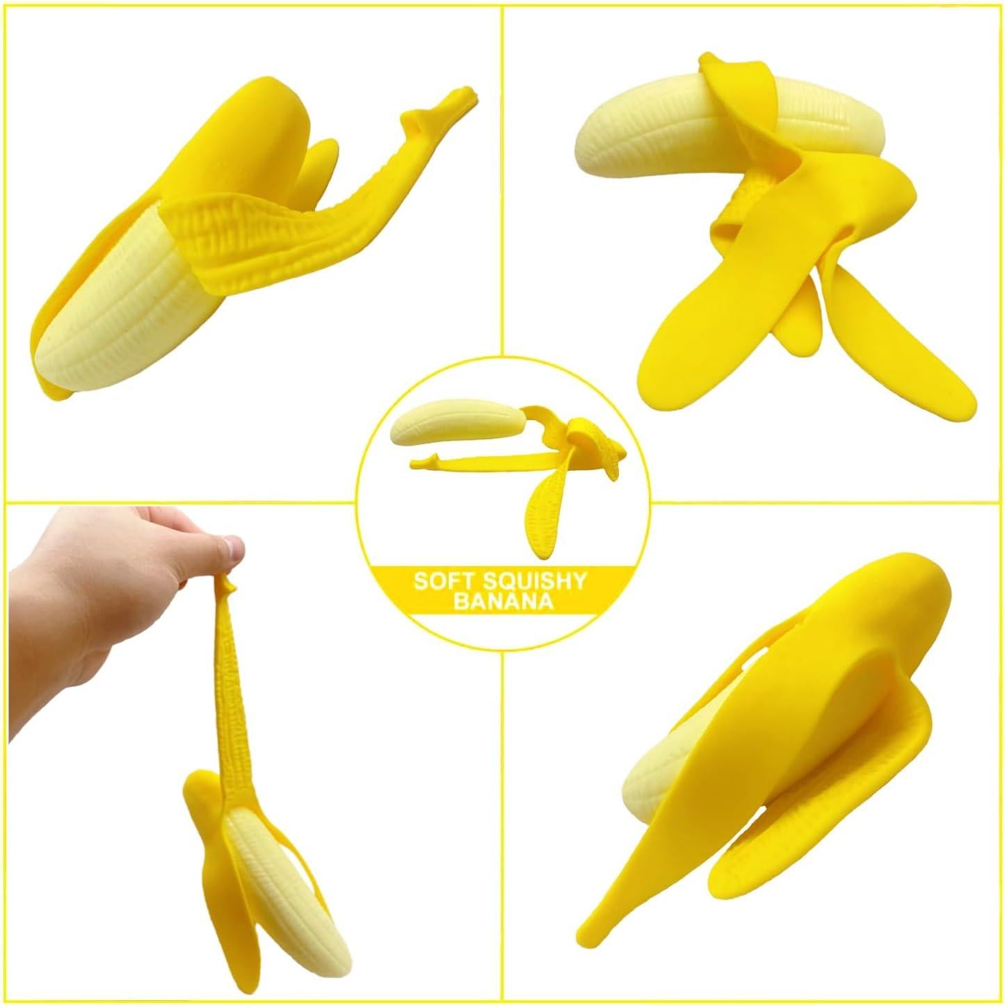 Pelota de Estrés AiSiXin Plátano Aplastable 17 cm