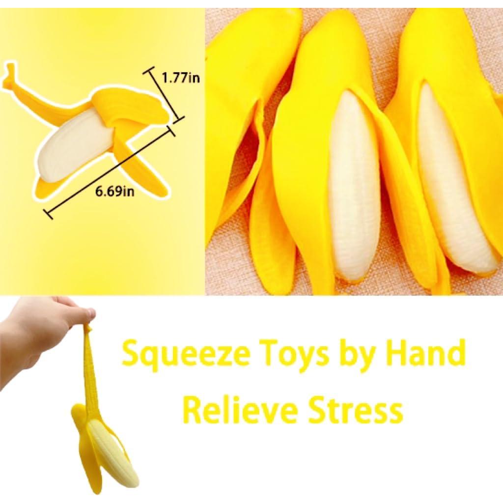 Pelota de Estrés AiSiXin Plátano Aplastable 17 cm