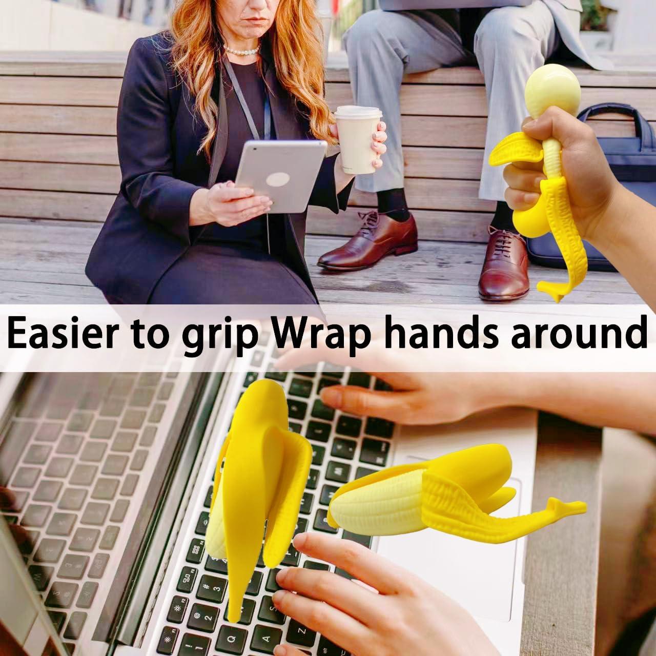 Pelota de Estrés AiSiXin Plátano Aplastable 17 cm