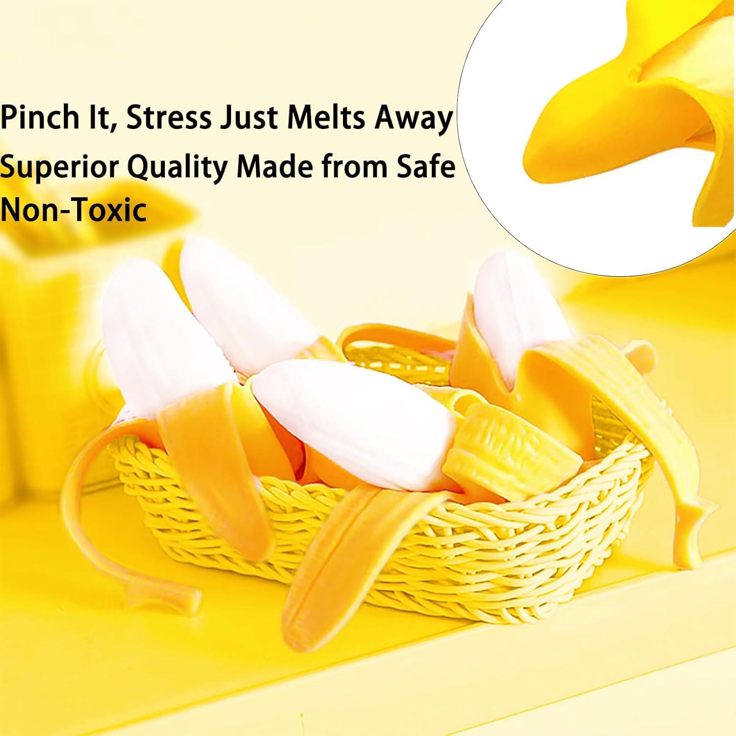 Pelota de Estrés AiSiXin Plátano Aplastable 17 cm