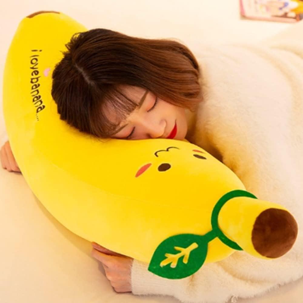 Almohada de Peluche de Plátano 48cm OUKEYI - Suave y Bonita