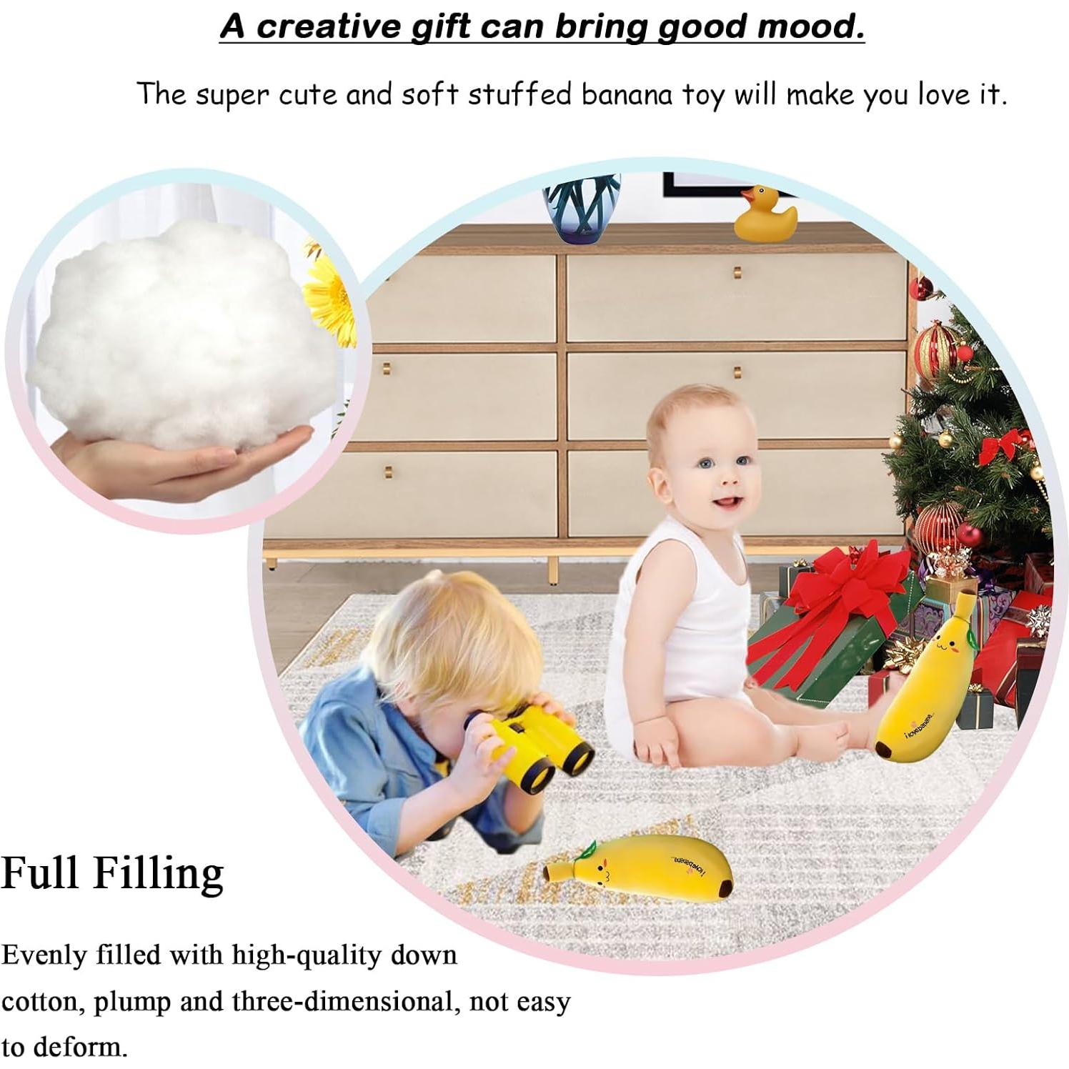 Almohadas de Pluche Zhidiloveyou 2 Piezas Plátano 35 cm