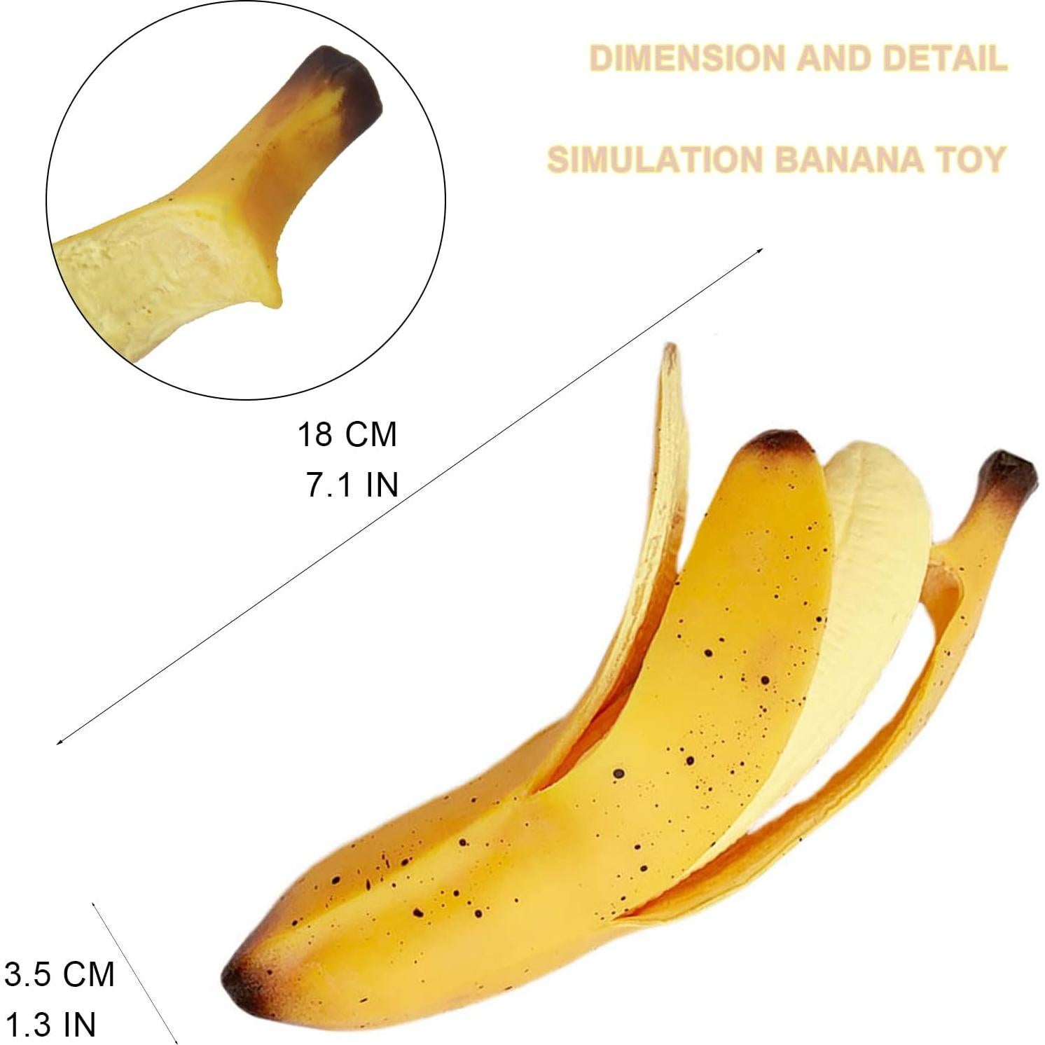 Paquete de 2 Juguetes Antiestrés Plátano Suave Funnysquee