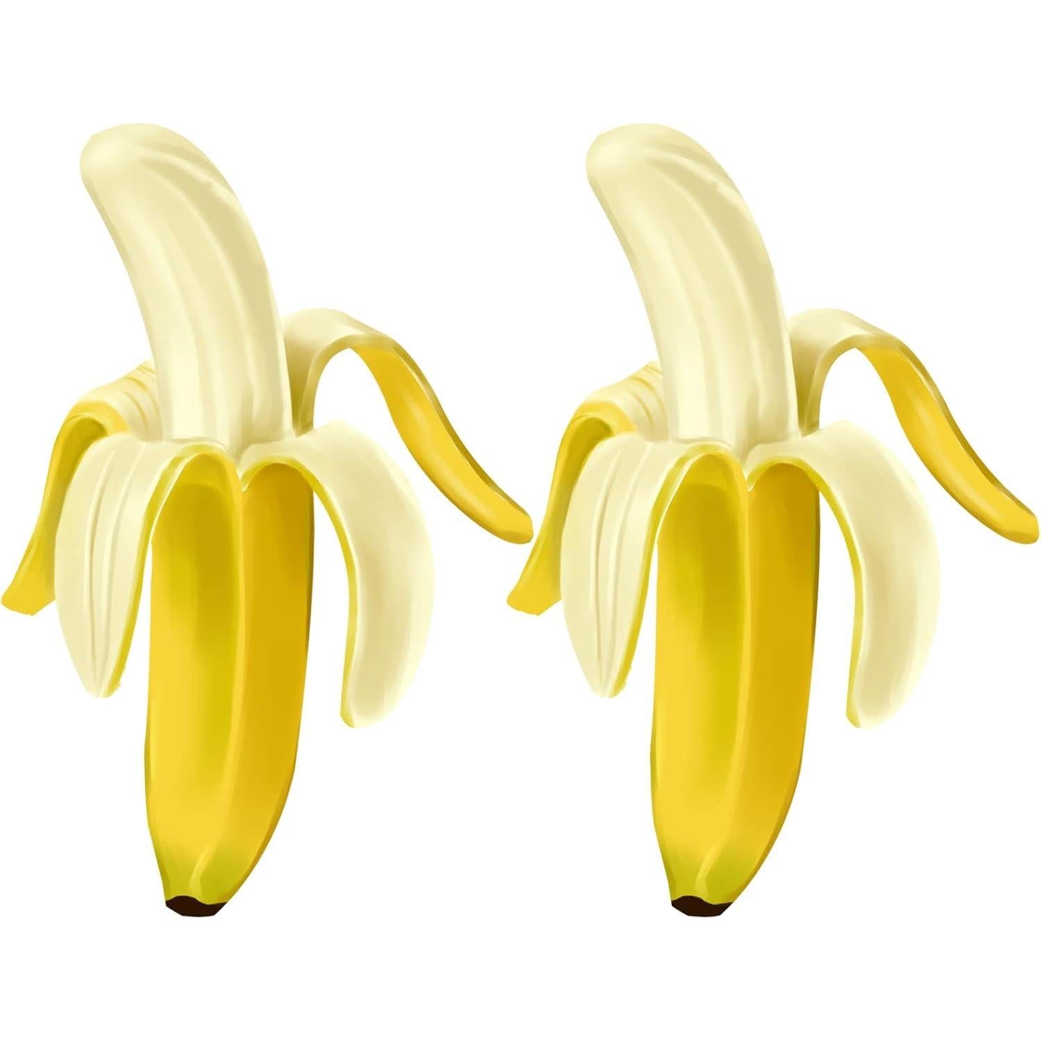 Paquete de 2 Juguetes Antiestrés Plátano Suave Funnysquee