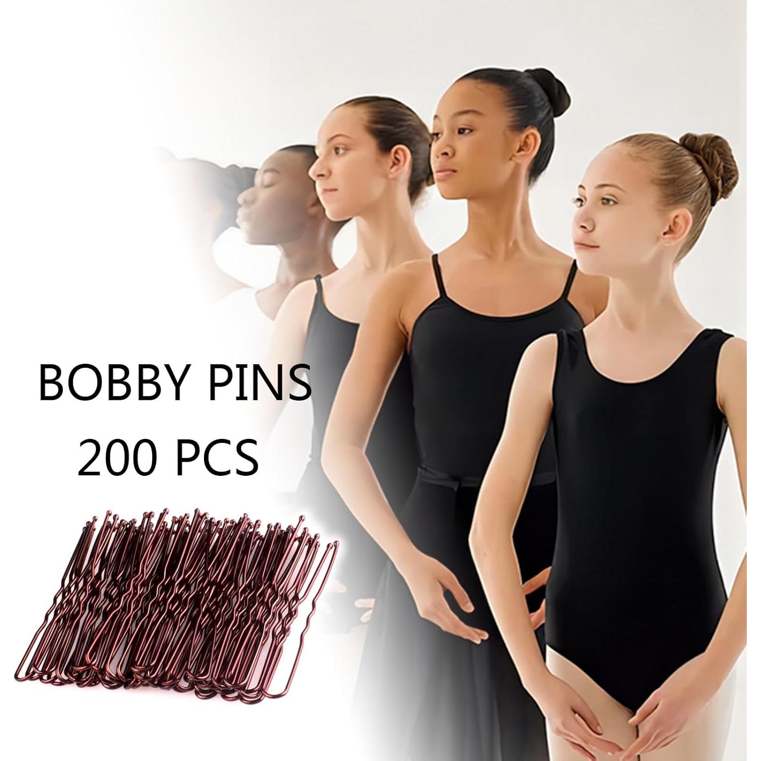 Horquillas de Pelo Marrones FVOLREM 200 PCS 15.24 cm Antideslizantes