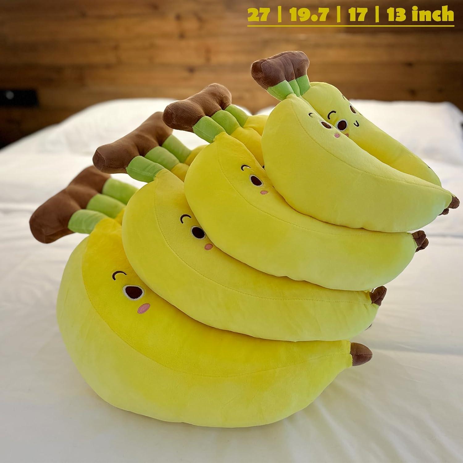 Almohada de Pluche Plátano Hofun4U 43 cm Suave y Lindo