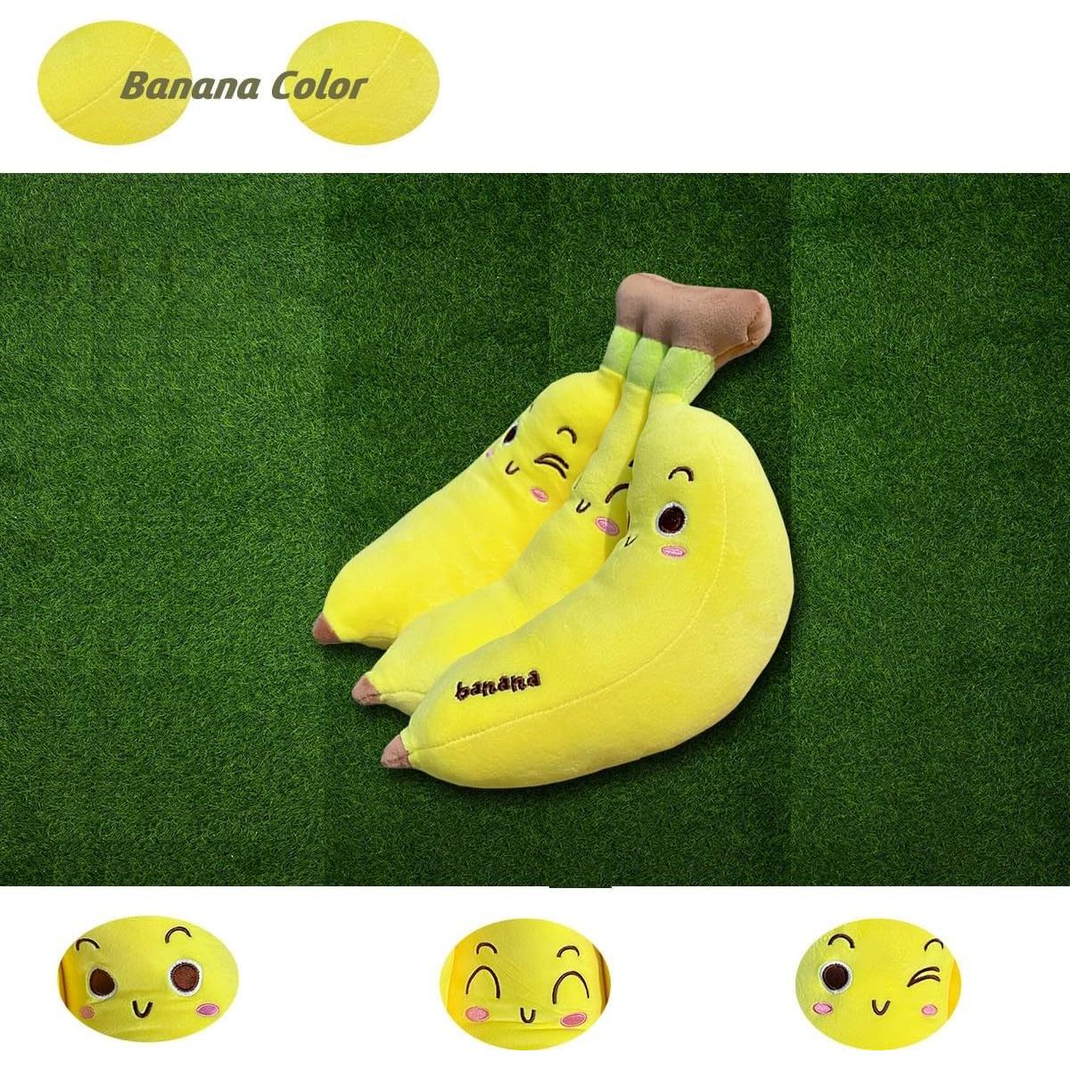 Almohada de Pluche Plátano Hofun4U 43 cm Suave y Lindo