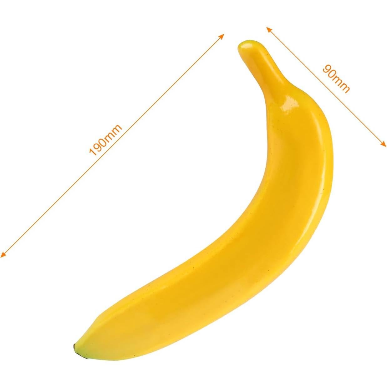6 Plátanos Artificiales Amarillos Kesoto Decoración Realista