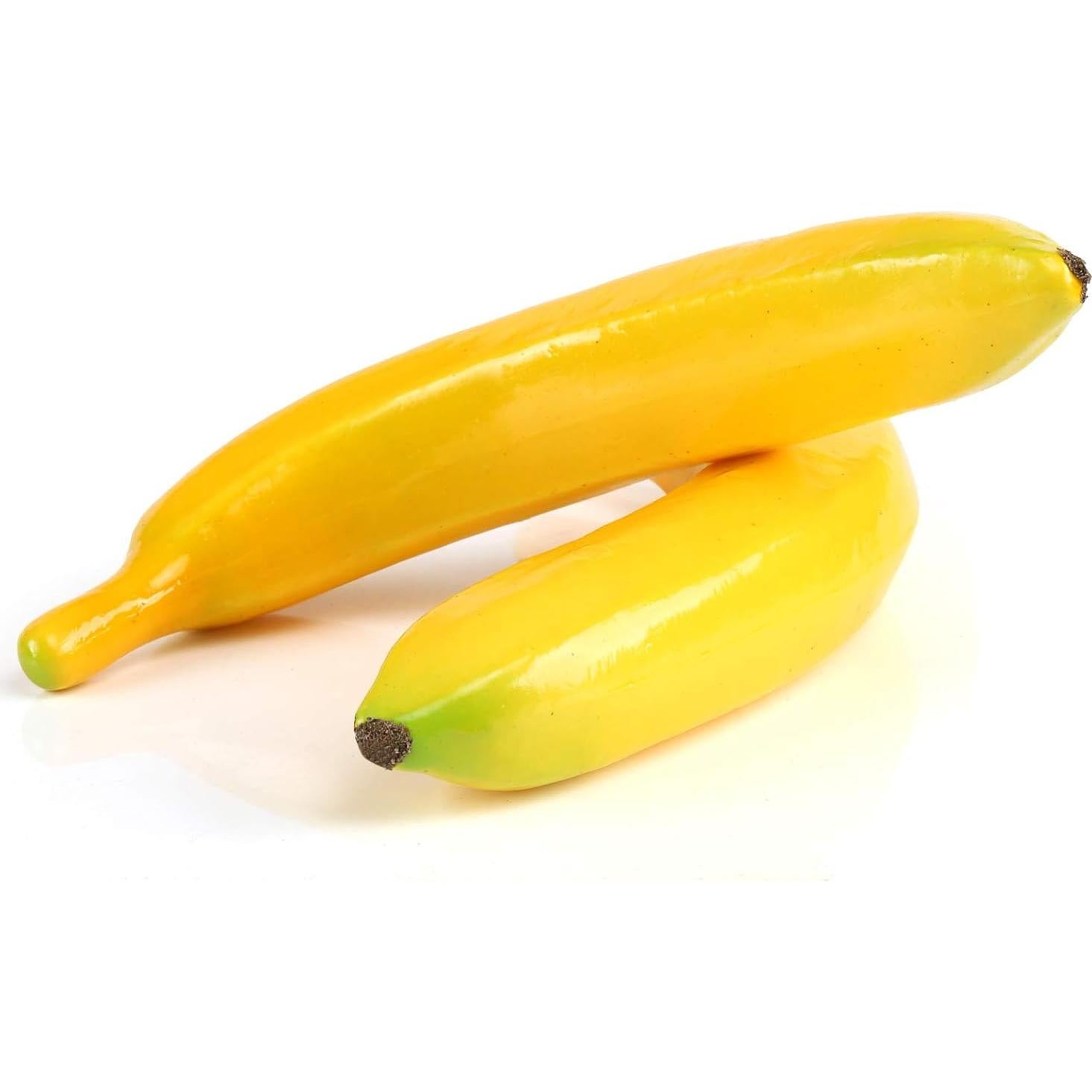 6 Plátanos Artificiales Amarillos Kesoto Decoración Realista