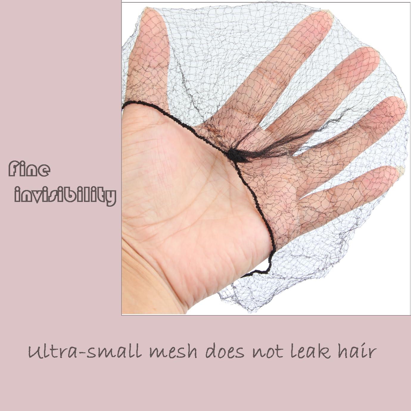 Juego de Red de Cabello y Pasadores YuXiang - 100 Pcs Negro