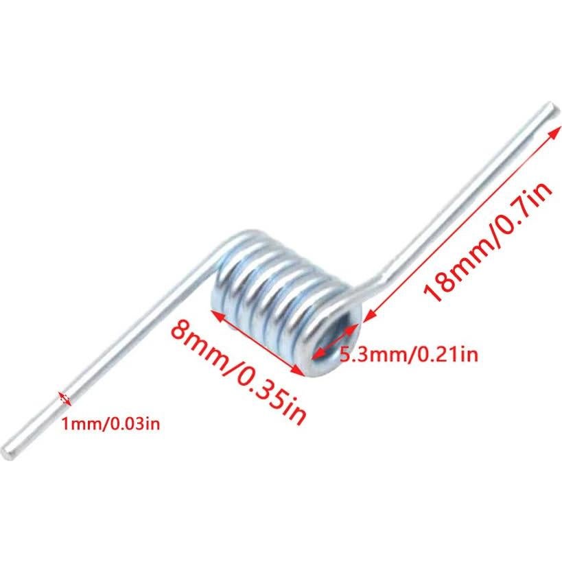 Juego de 8 Resortes de Clip de Pelo ArrErr - Plata y Dorado