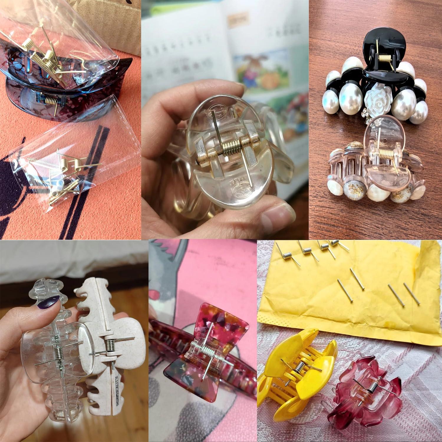 Juego de 8 Resortes de Clip de Pelo ArrErr - Plata y Dorado