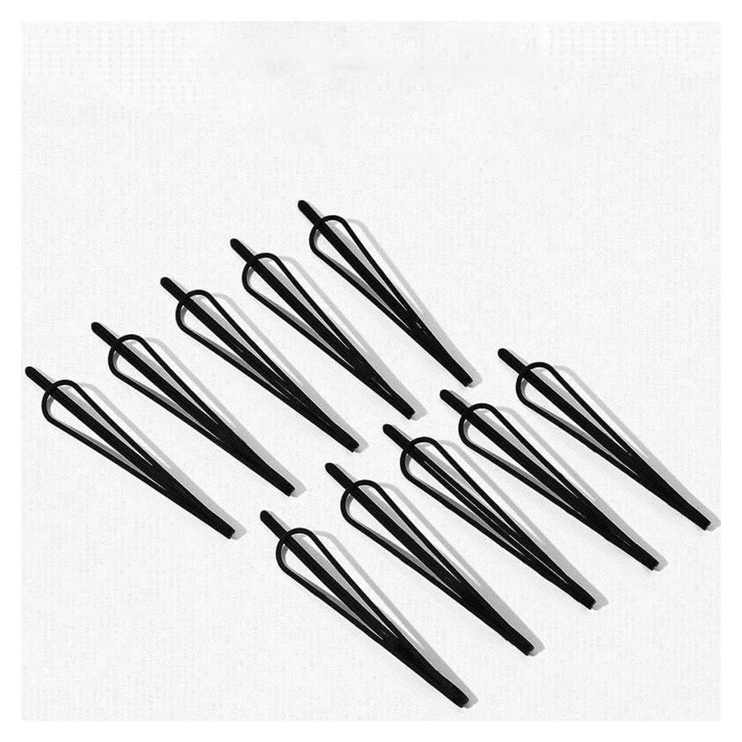 Set 12 Pinzas de Pelo Mini Bobby Negras Vintage Qintreesify